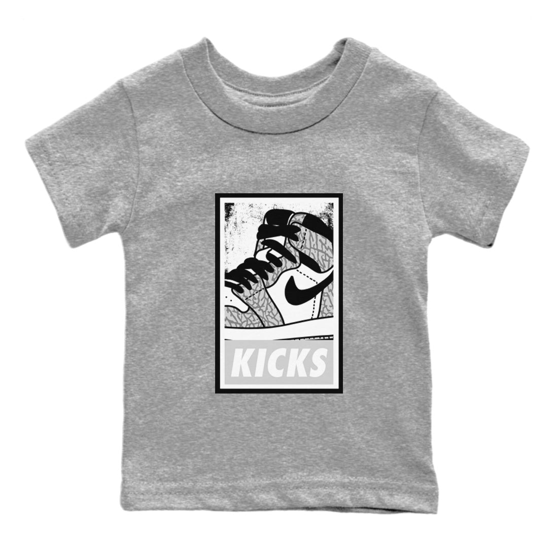 KICKS Kids Tops - Air Jordan 1 White Cement