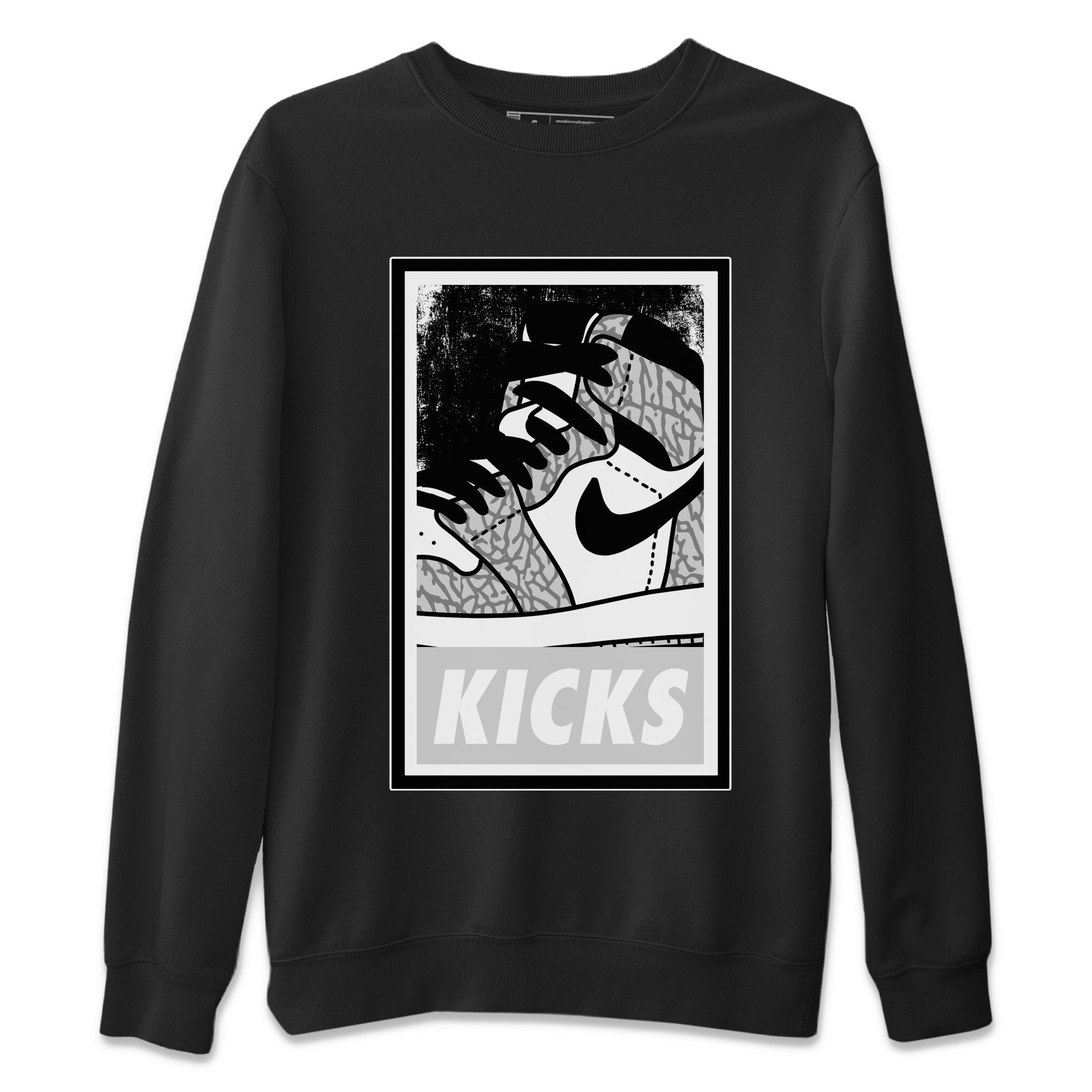 KICKS Unisex Tops - Air Jordan 1 White Cement