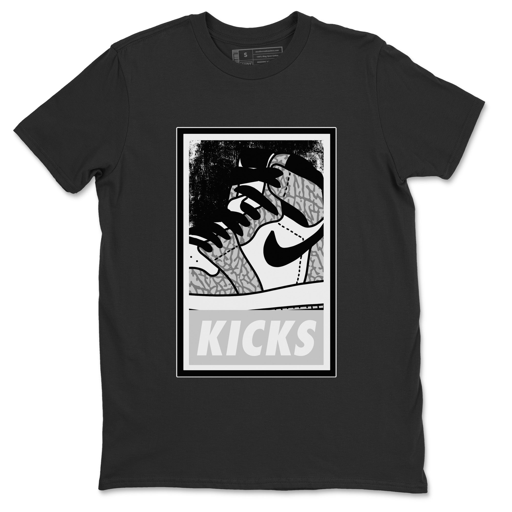 KICKS Unisex Tops - Air Jordan 1 White Cement