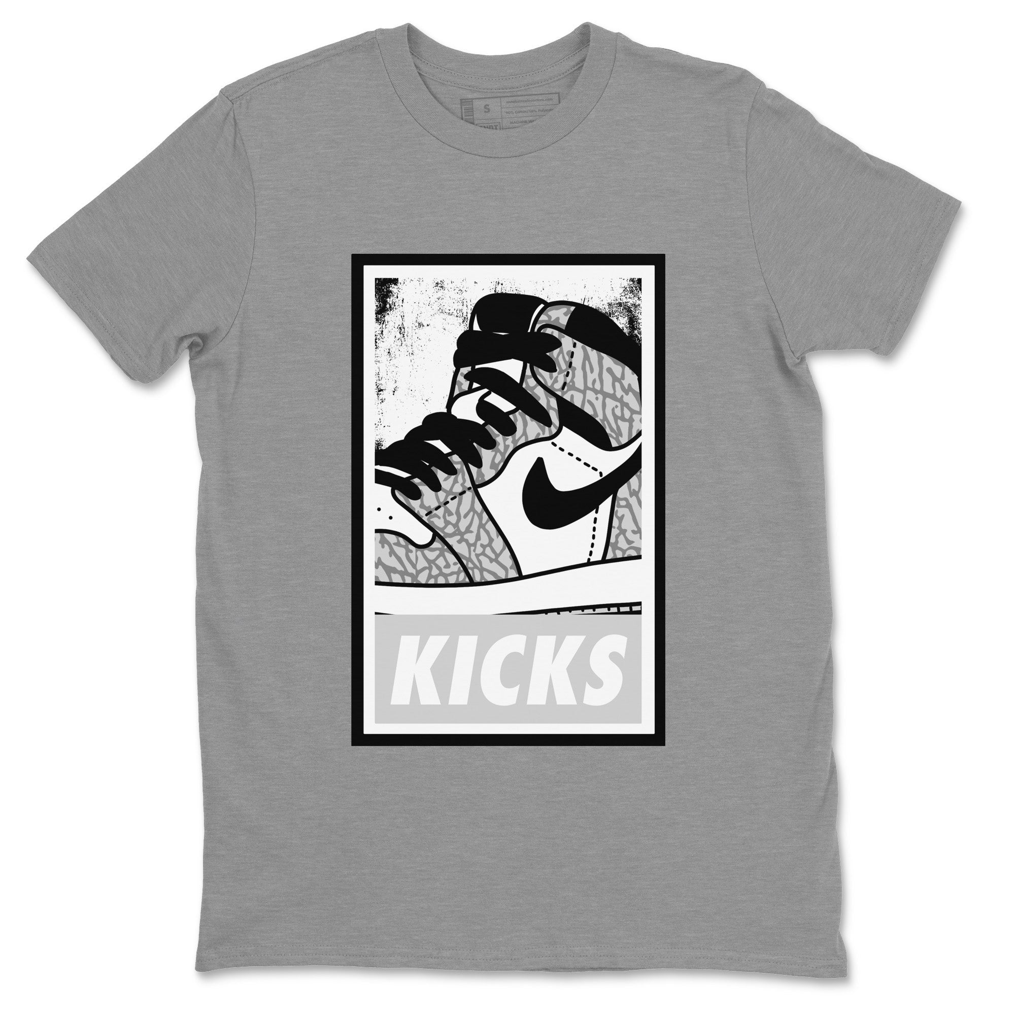 KICKS Unisex Tops - Air Jordan 1 White Cement