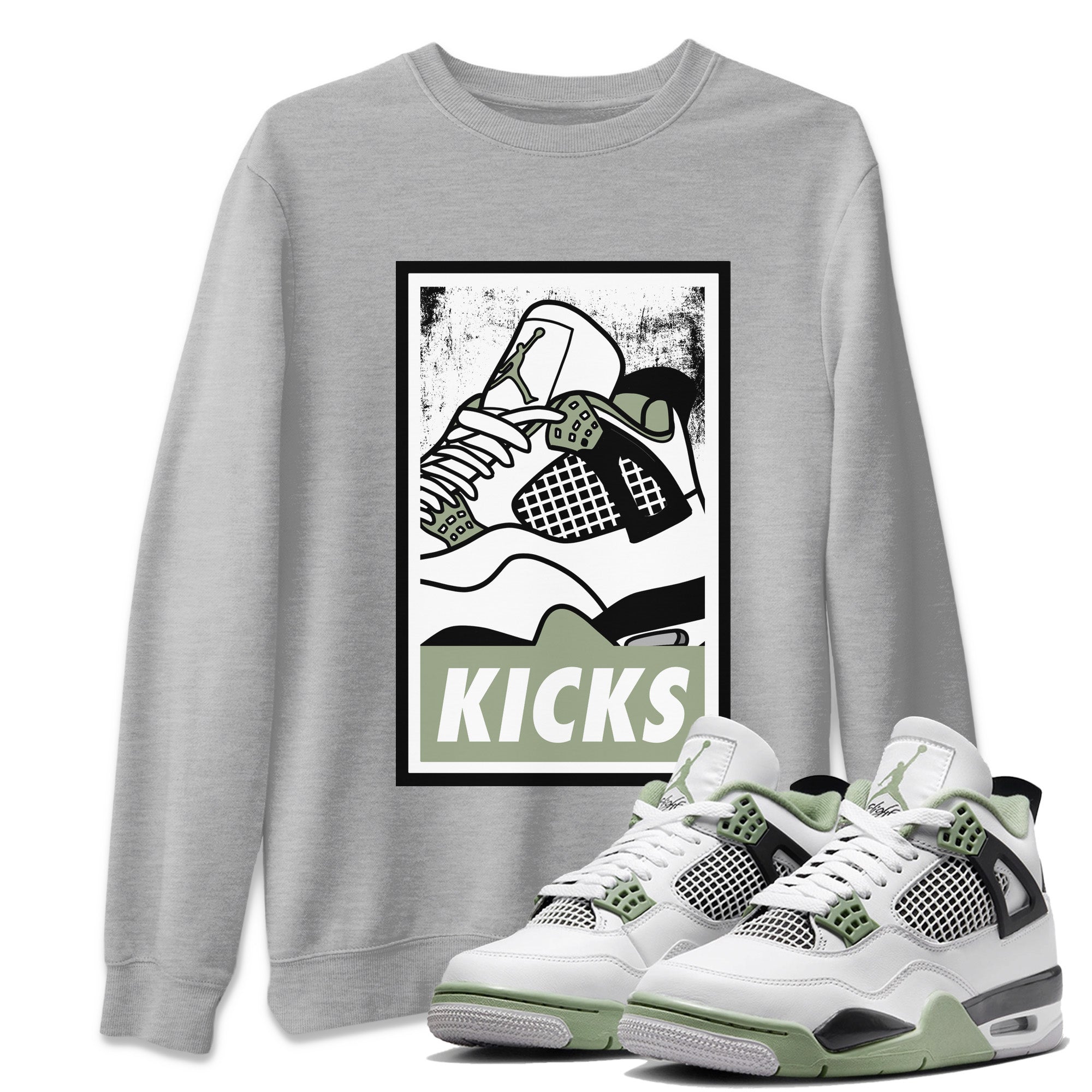 KICKS Unisex Tops - Air Jordan 4 Seafoam