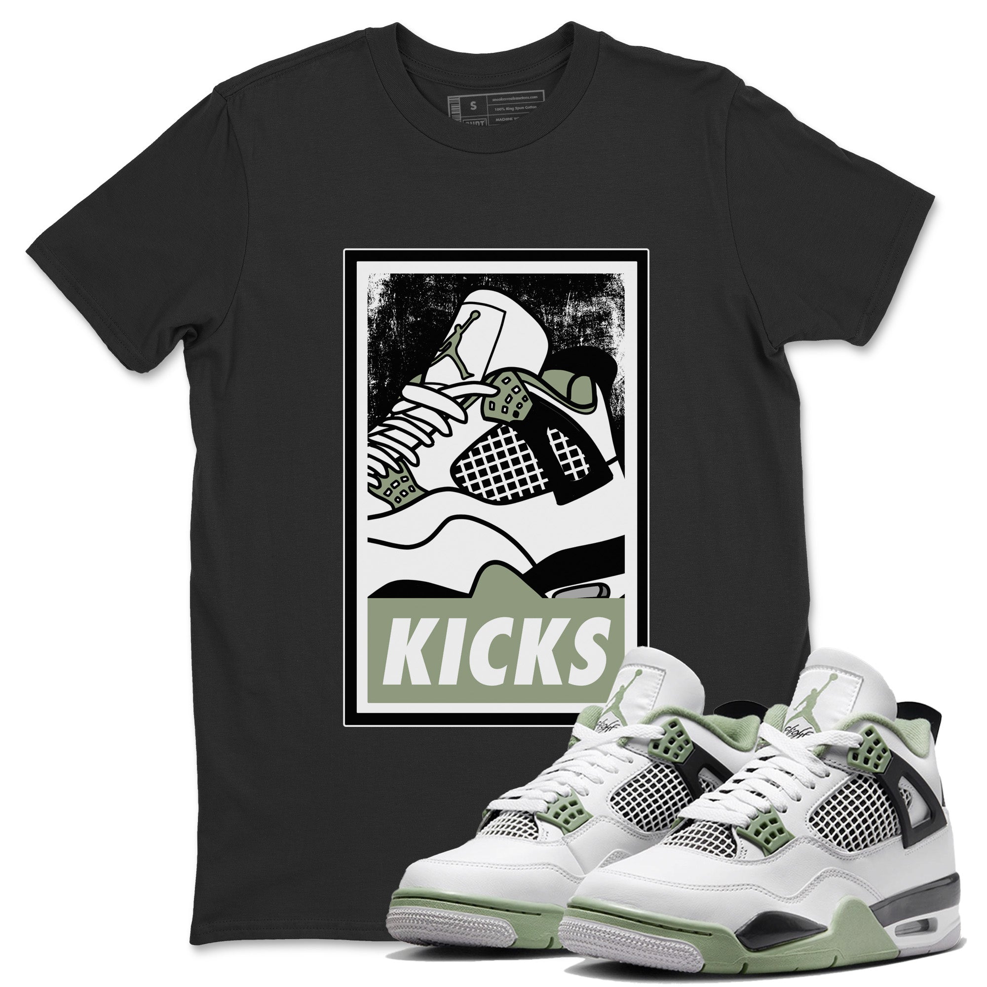 KICKS Unisex Tops - Air Jordan 4 Seafoam