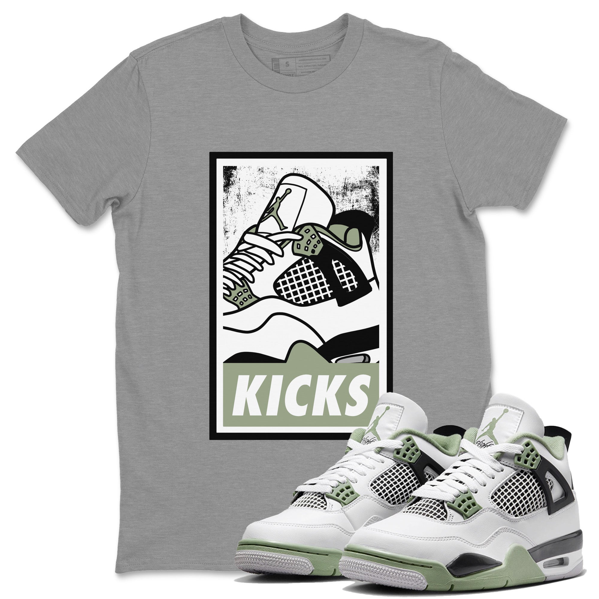 KICKS Unisex Tops - Air Jordan 4 Seafoam
