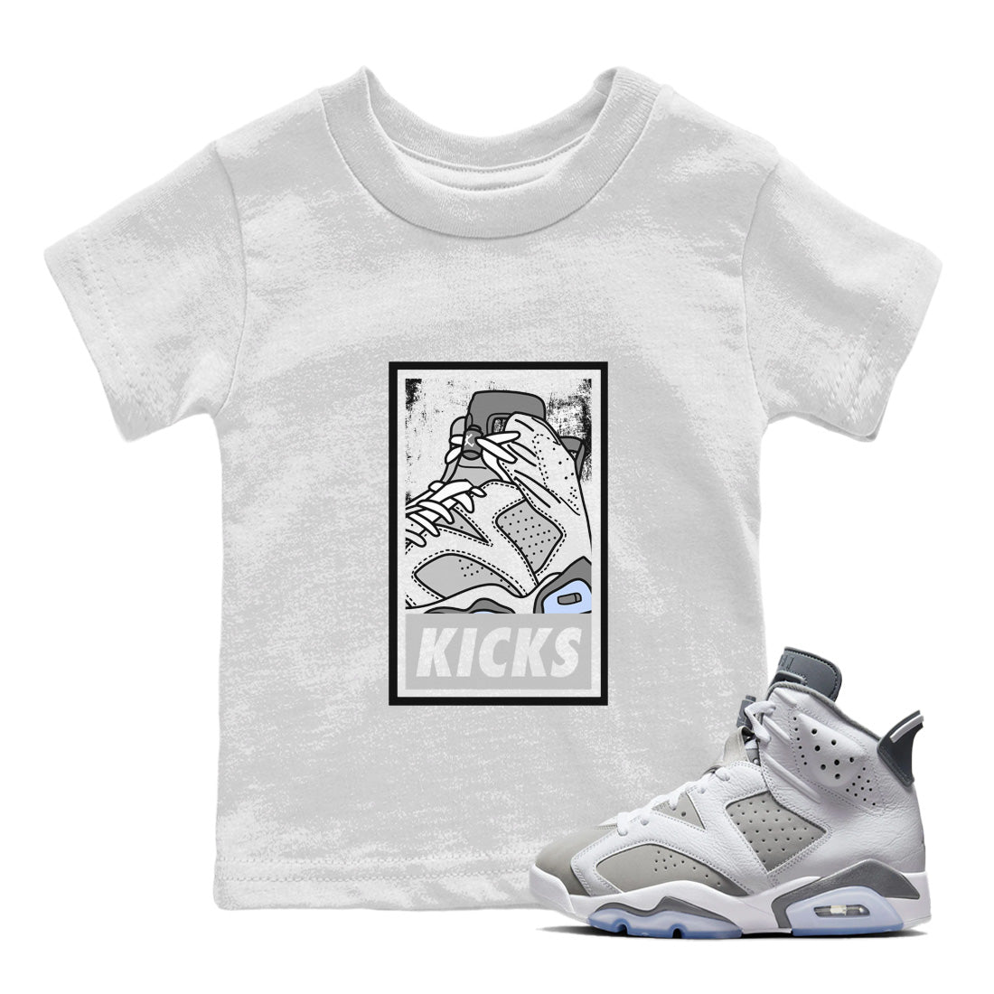 KICKS Kids Tops - Air Jordan 6 Cool Grey
