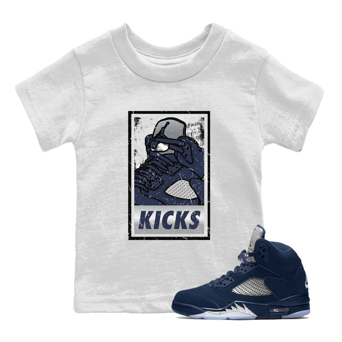 KICKS snkmatch Tee Kids - Air Jordan 5 Georgetown