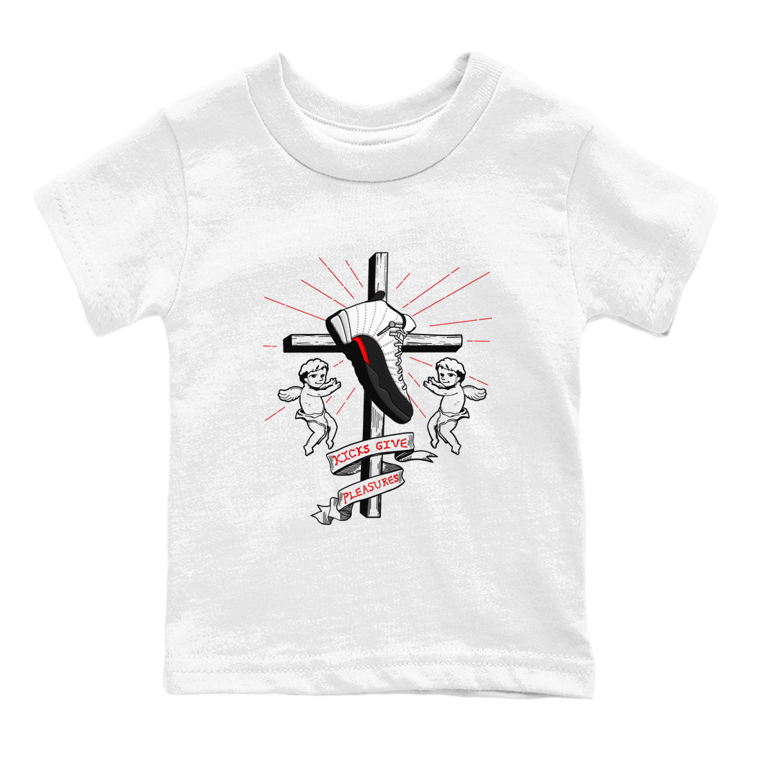 Kicks Give Pleasures snkmatch Tees Kids - Air Jordan 12 Taxi Flip