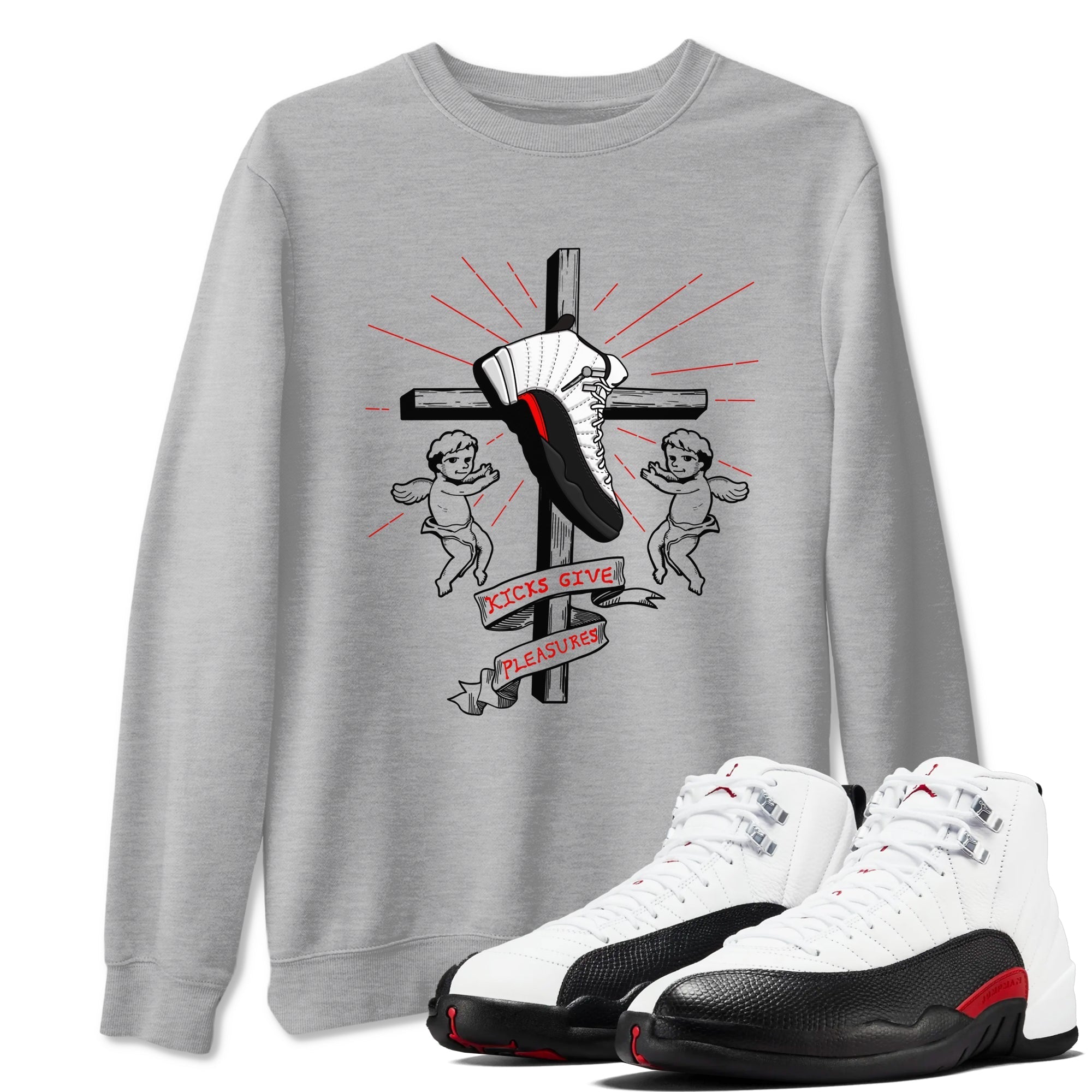 Kicks Give Pleasures snkmatch Tees - Air Jordan 12 Taxi Flip