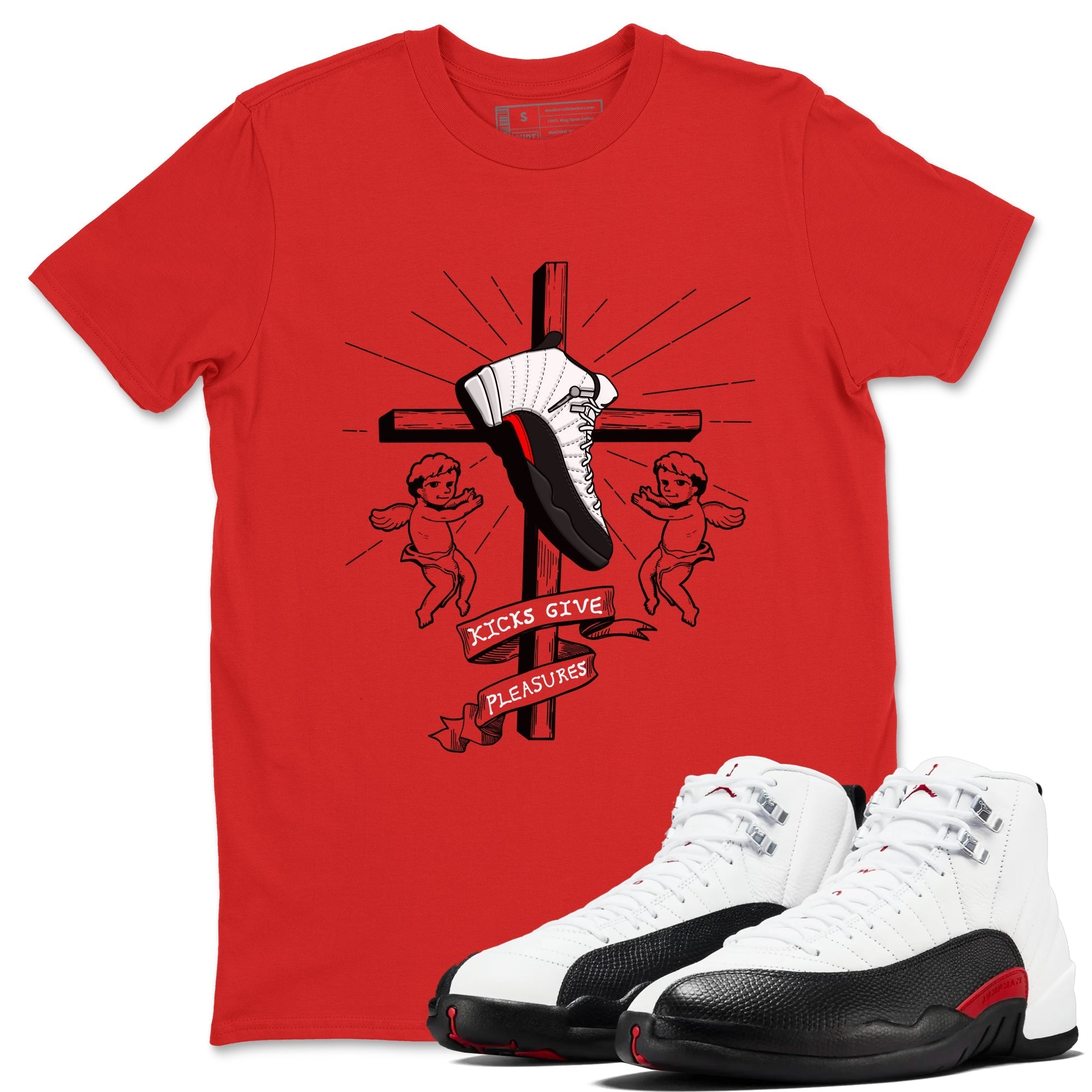 Kicks Give Pleasures snkmatch Tees - Air Jordan 12 Taxi Flip