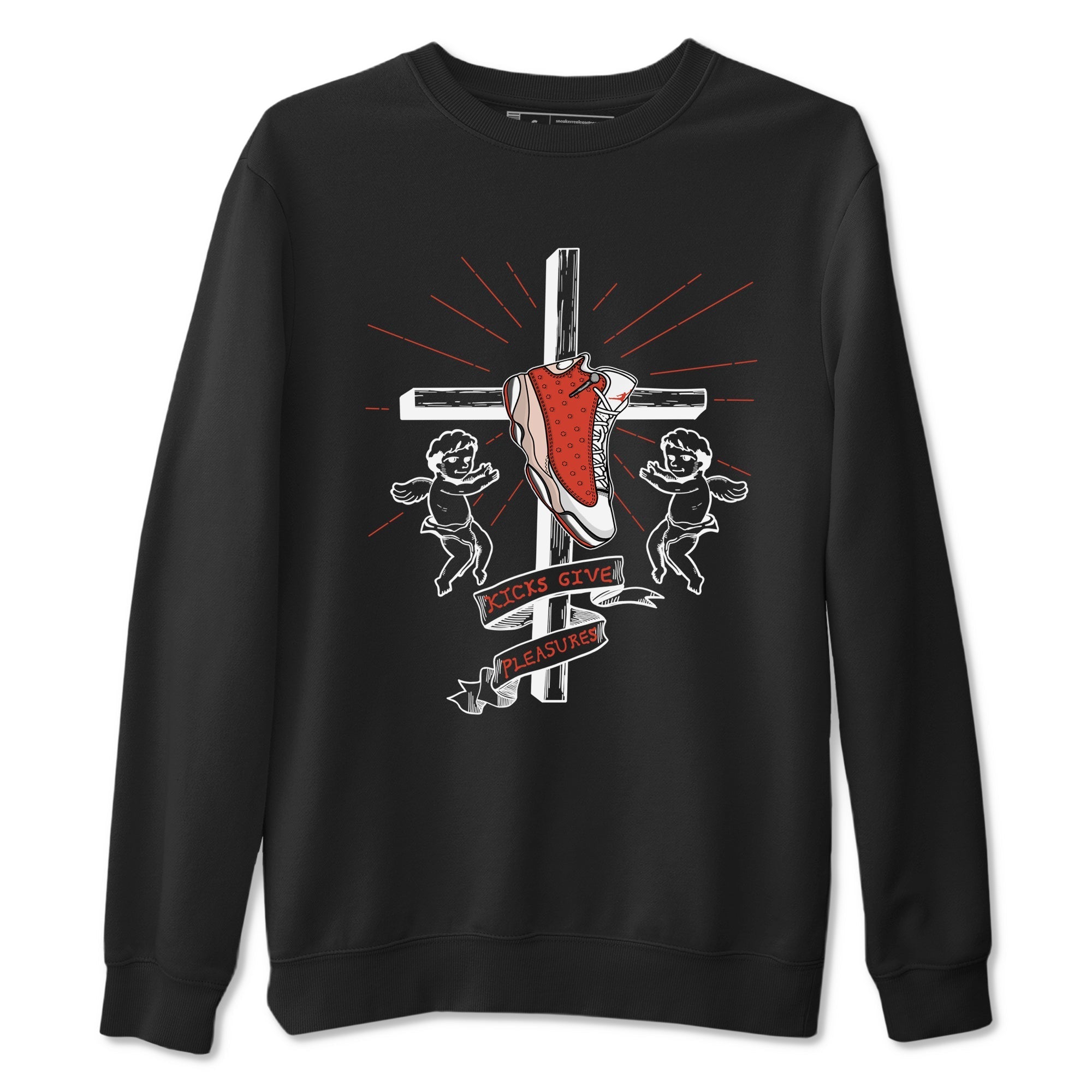 Kicks Give Pleasures snkmatch Tees - Air Jordan 13 Dune Red