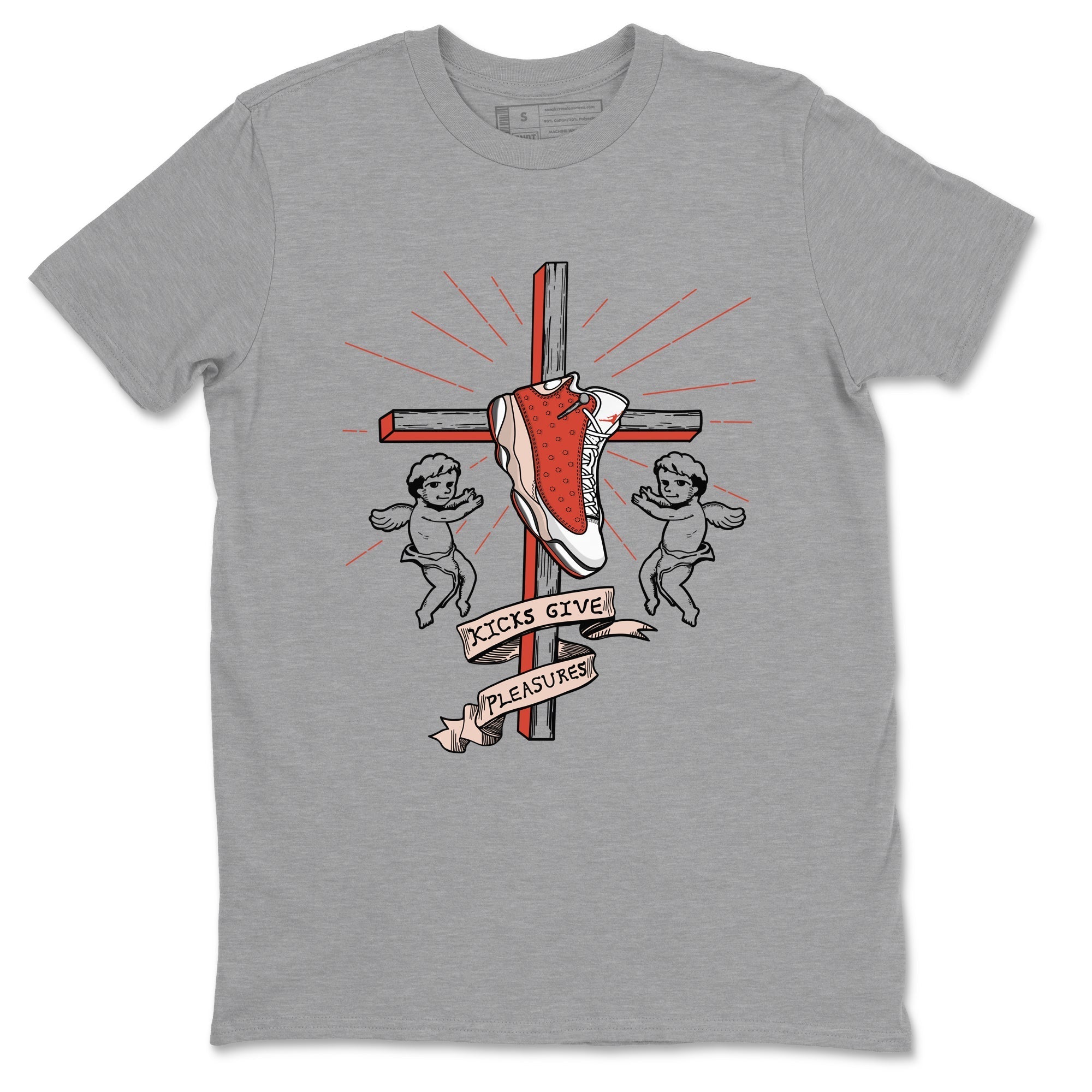 Kicks Give Pleasures snkmatch Tees - Air Jordan 13 Dune Red