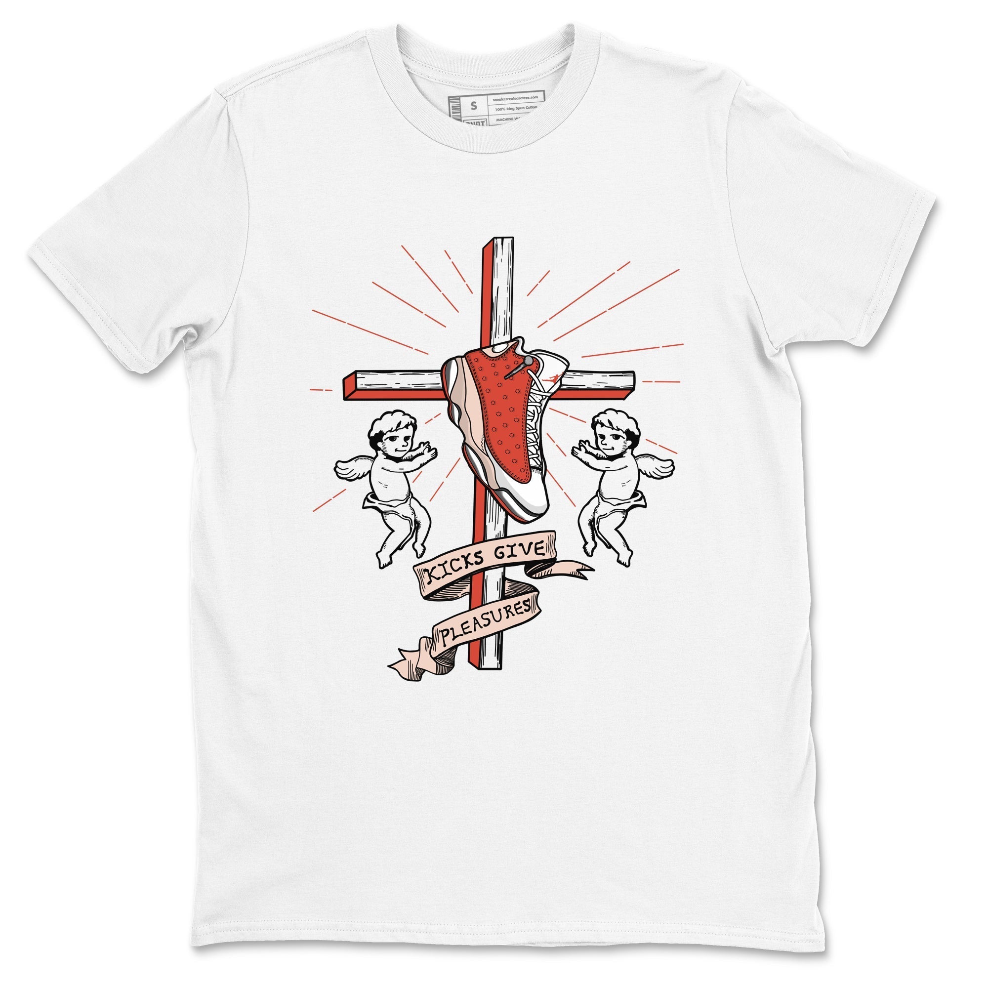 Kicks Give Pleasures snkmatch Tees - Air Jordan 13 Dune Red