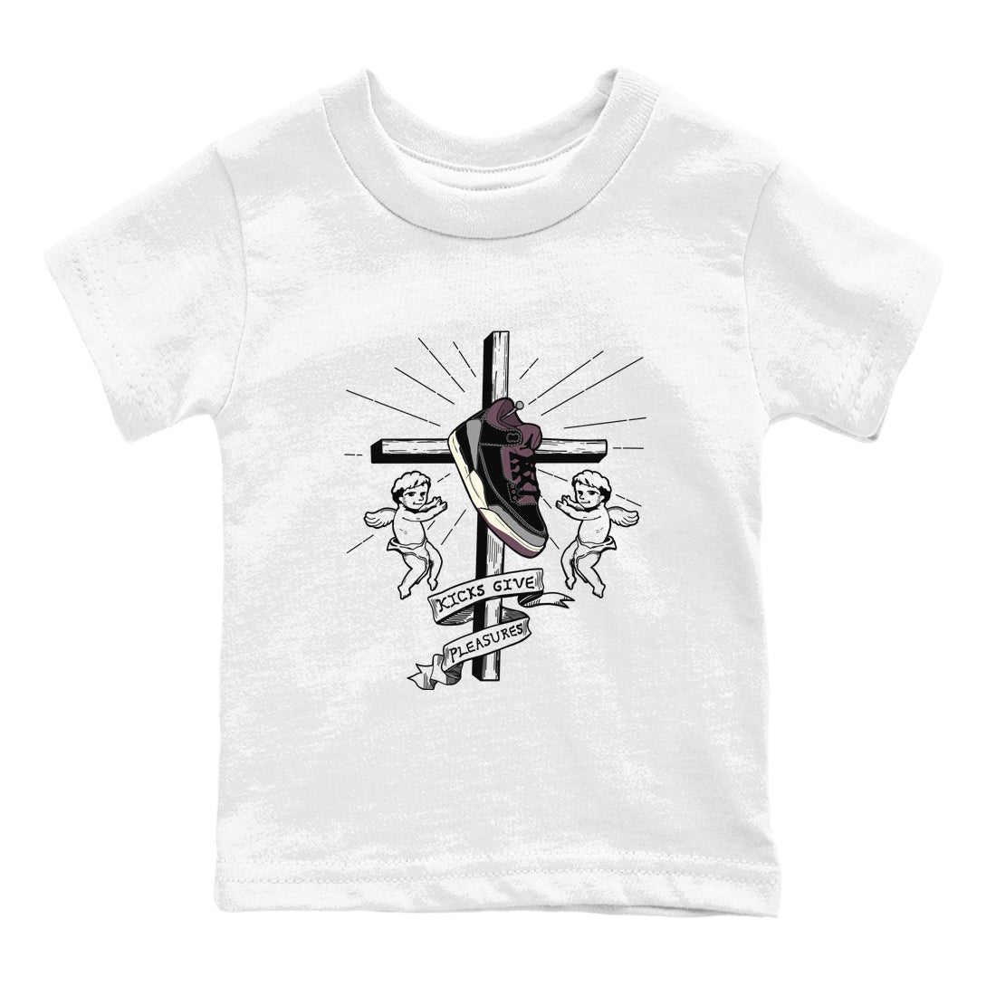 Kicks Give Pleasures snkmatch Tees Kids - Air Jordan 3 A Ma Maniere x Black