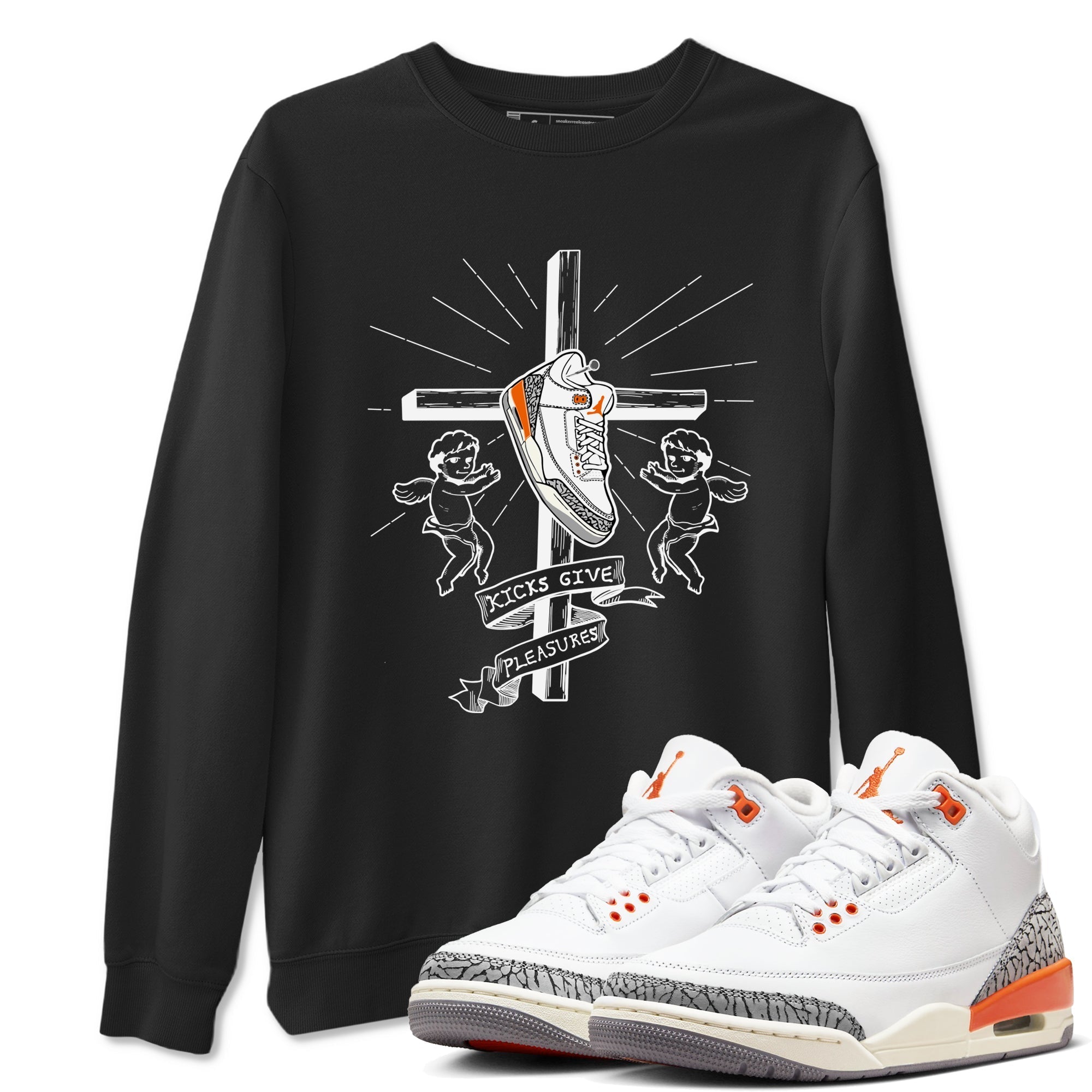 Kicks Give Pleasures snkmatch Tees - Air Jordan 3 Georgia Peach