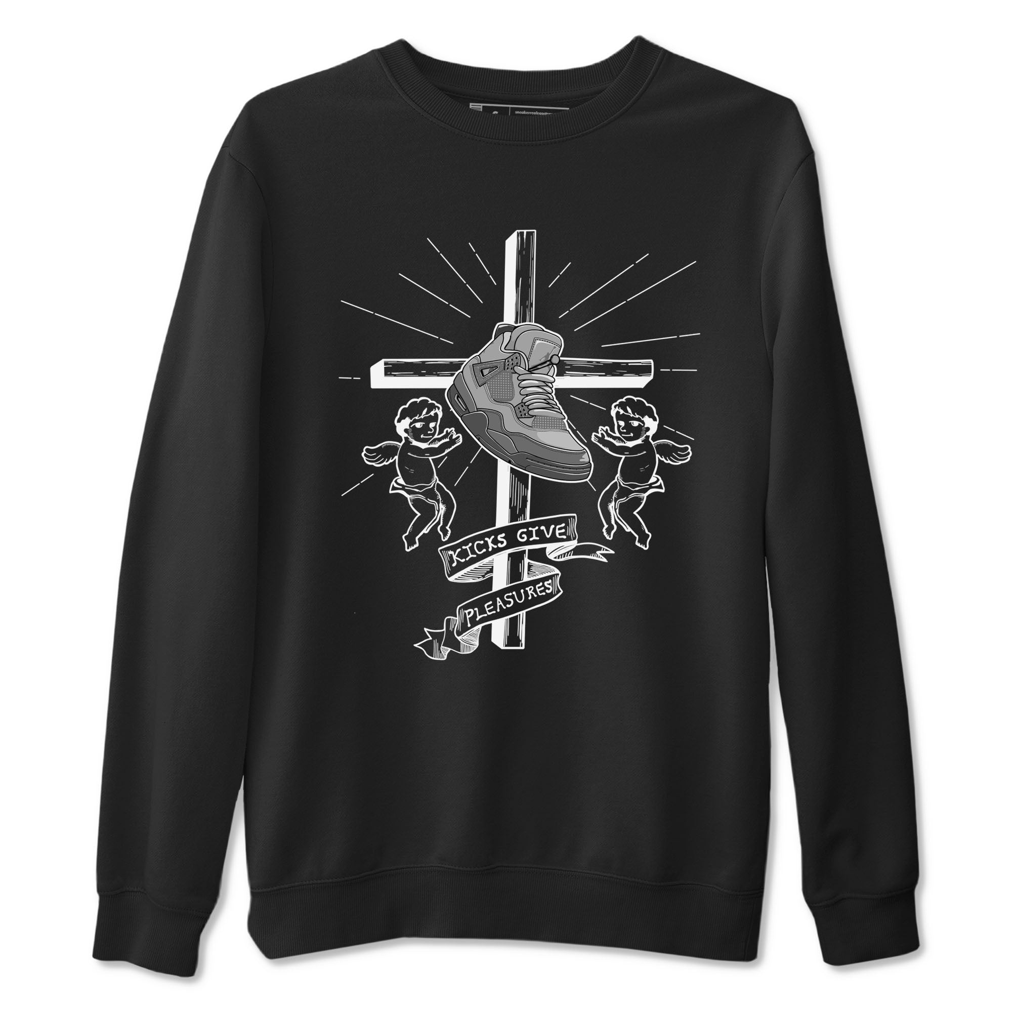 Kicks Give Pleasures snkmatch Tees - Air Jordan 4 Wet Cement