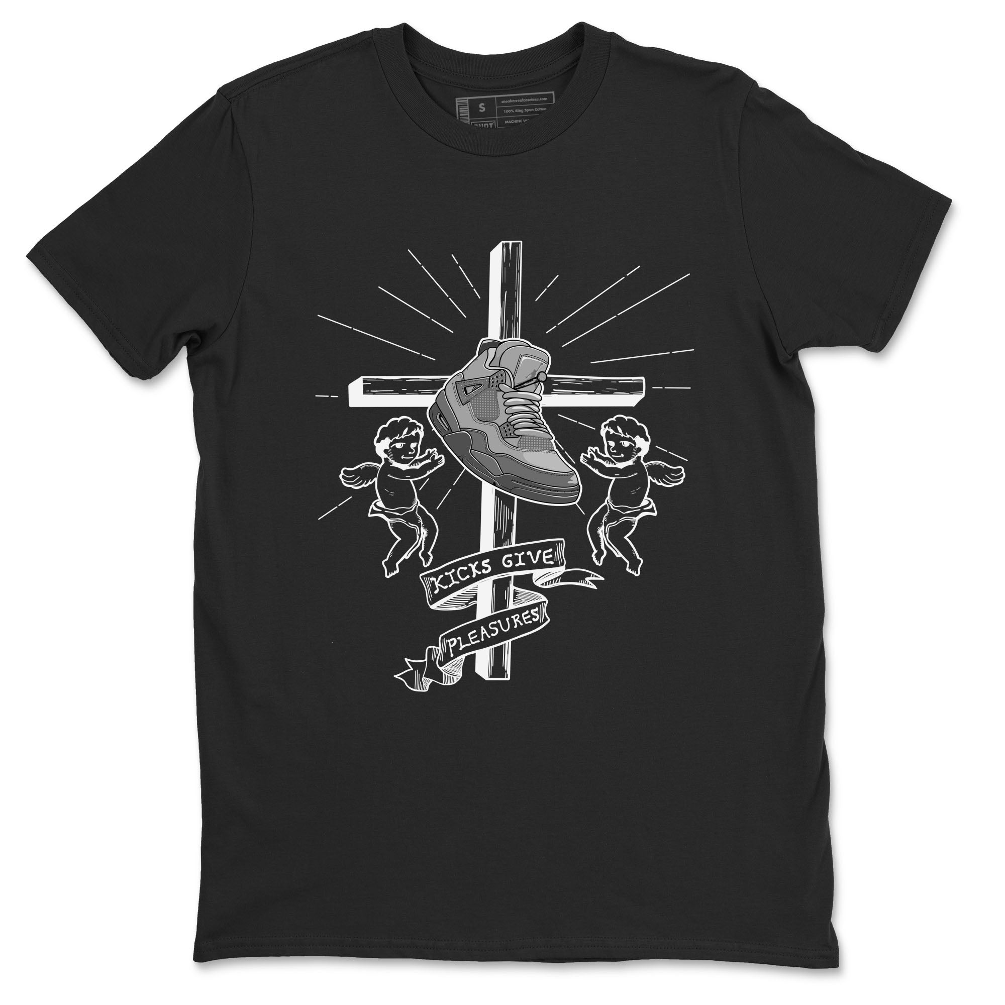 Kicks Give Pleasures snkmatch Tees - Air Jordan 4 Wet Cement