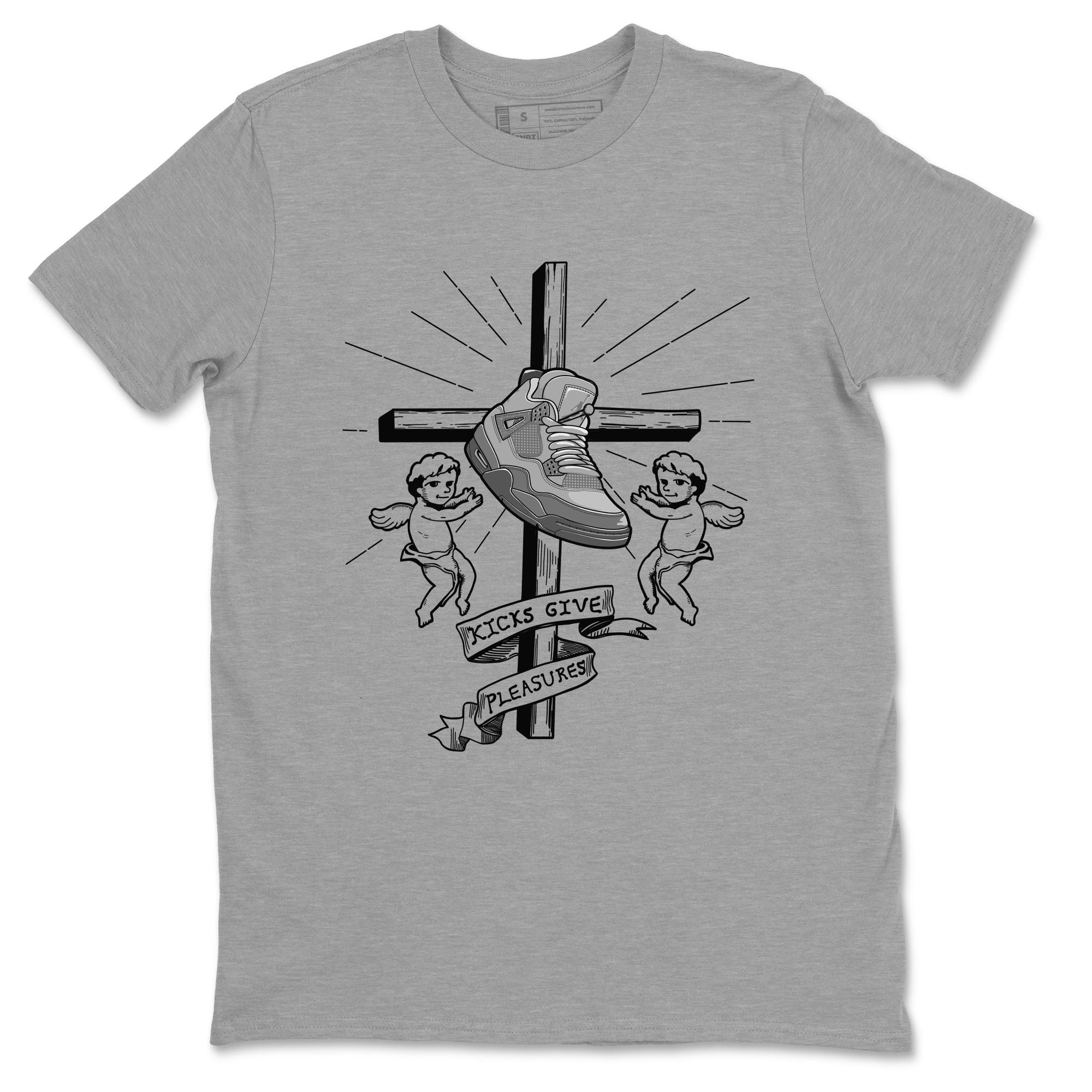 Kicks Give Pleasures snkmatch Tees - Air Jordan 4 Wet Cement
