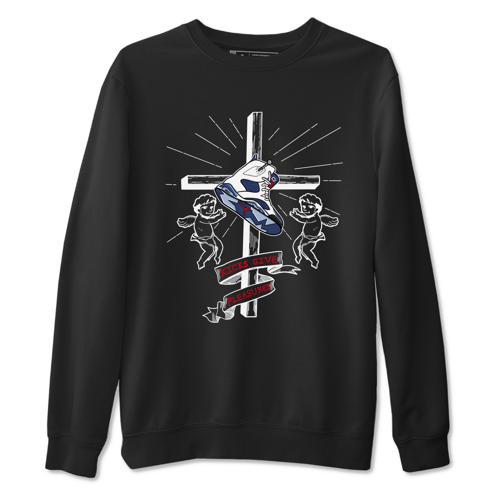 Kicks Give Pleasures snkmatch Tees - Air Jordan 6 White And Midnight Navy