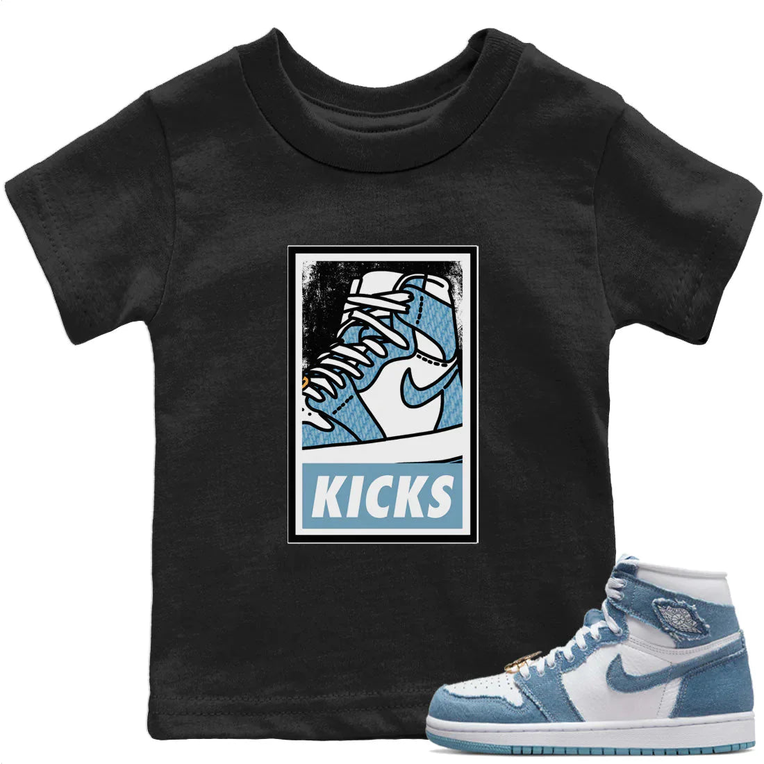 KICKS Kids Tops - Air Jordan 1 Denim