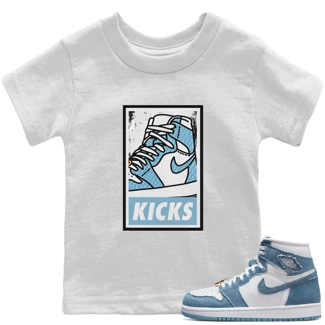 KICKS Kids Tops - Air Jordan 1 Denim