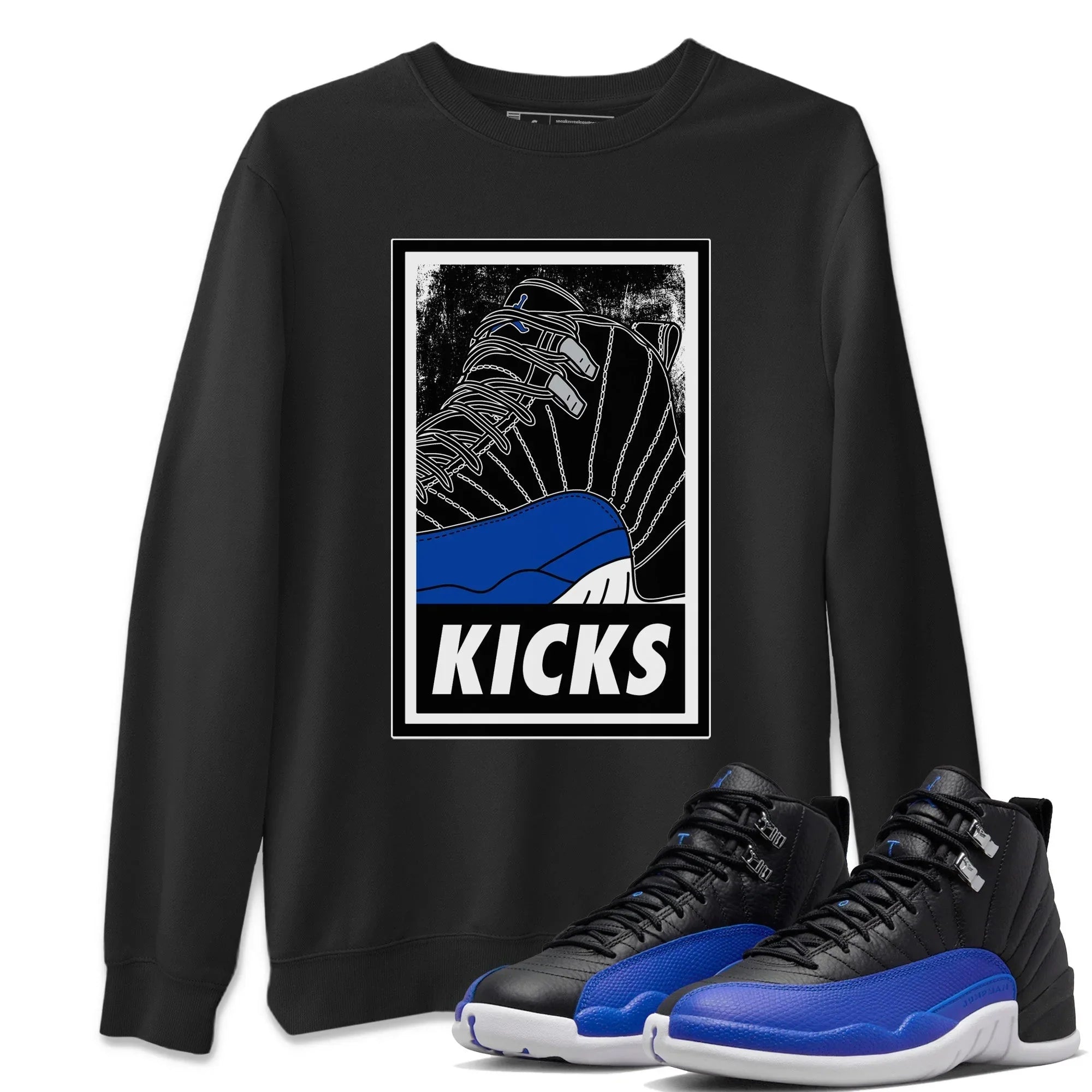 KICKS Unisex Tops - Air Jordan 12 Hyper Royal