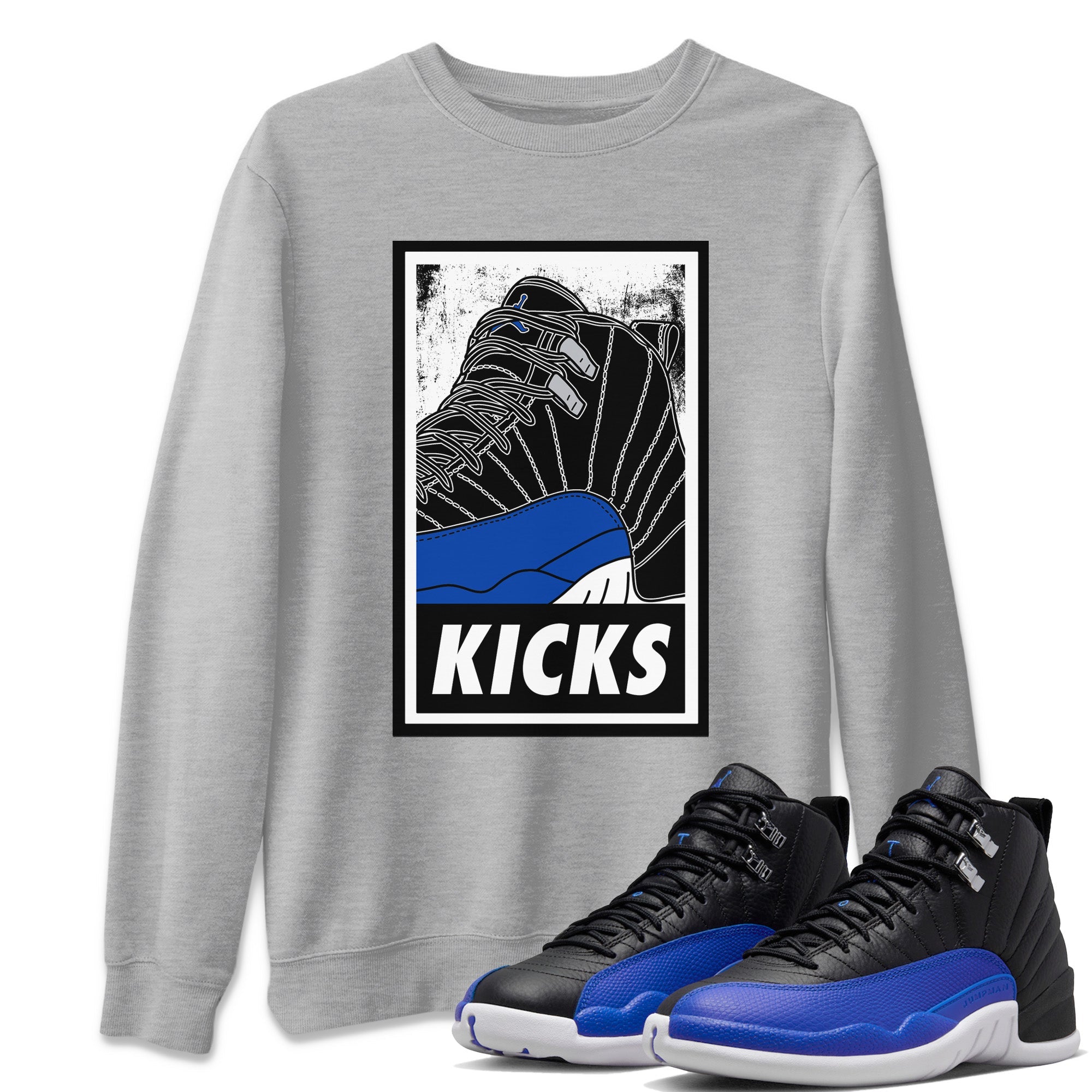 KICKS Unisex Tops - Air Jordan 12 Hyper Royal