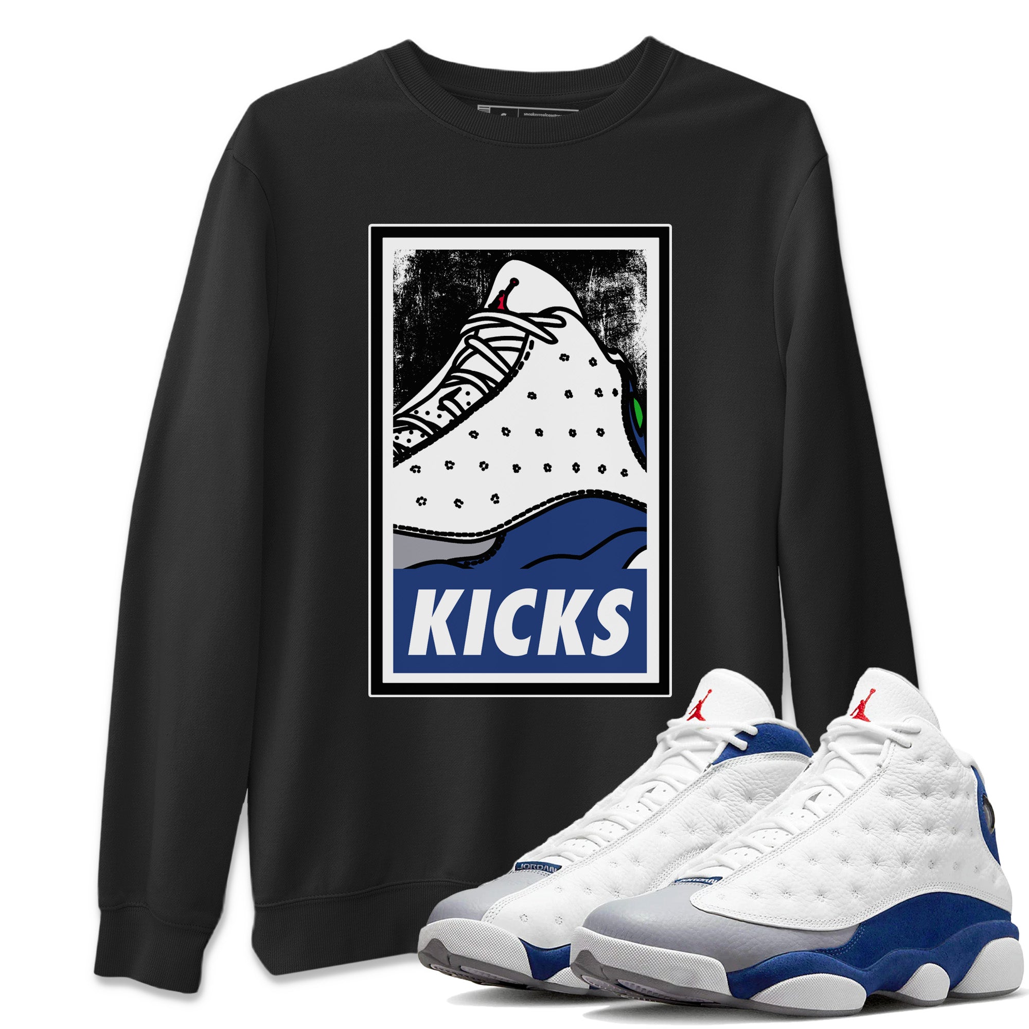 KICKS Unisex Tops - Air Jordan 13 French Blue