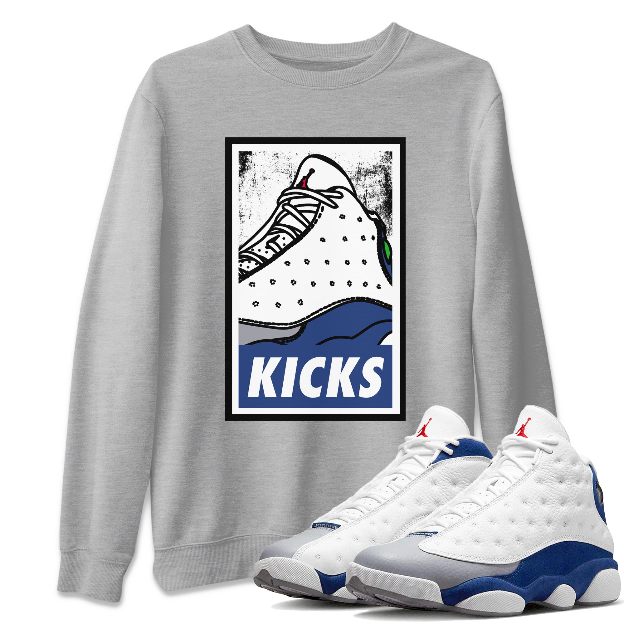 KICKS Unisex Tops - Air Jordan 13 French Blue