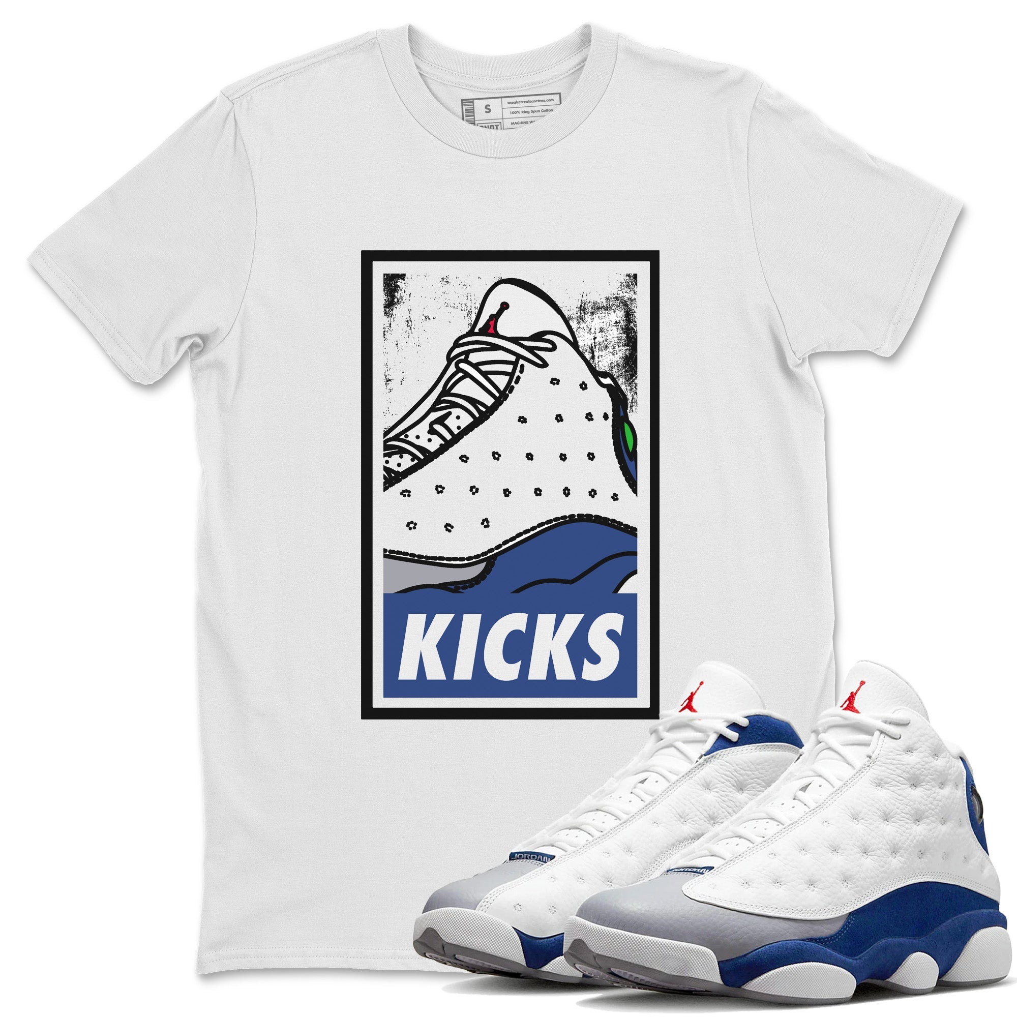 KICKS Unisex Tops - Air Jordan 13 French Blue