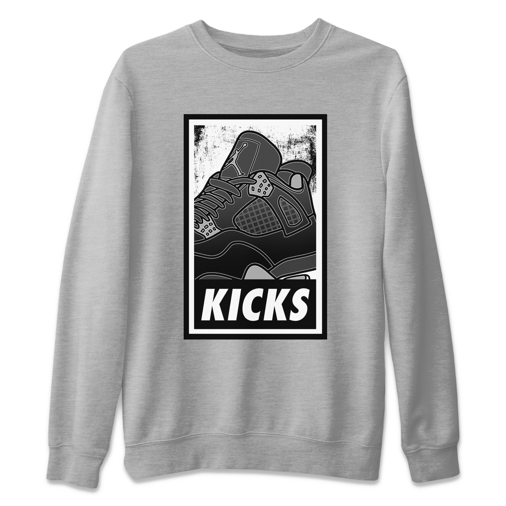 KICKS Unisex Tops - Air Jordan 4 Black Canvas