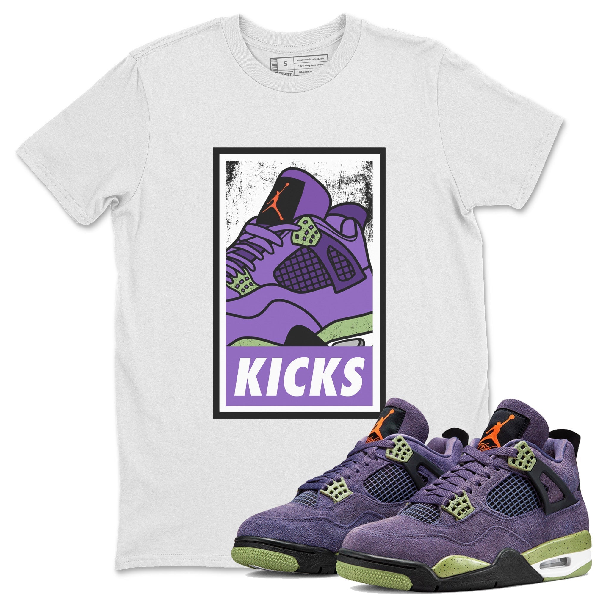 KICKS Unisex Tops - Air Jordan 4 Canyon Purple