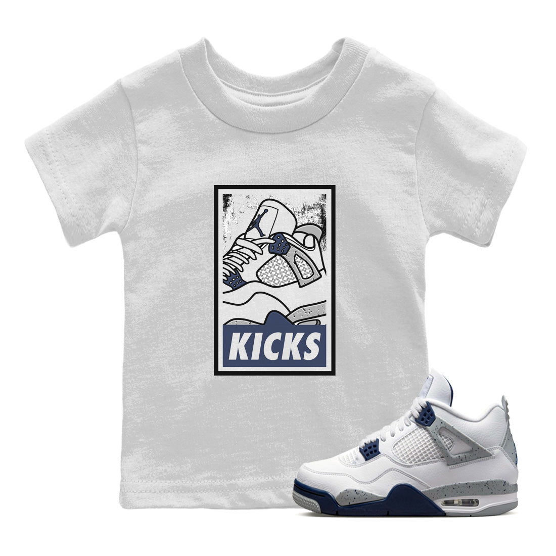 KICKS Kids Tops - Air Jordan 4 Midnight Navy