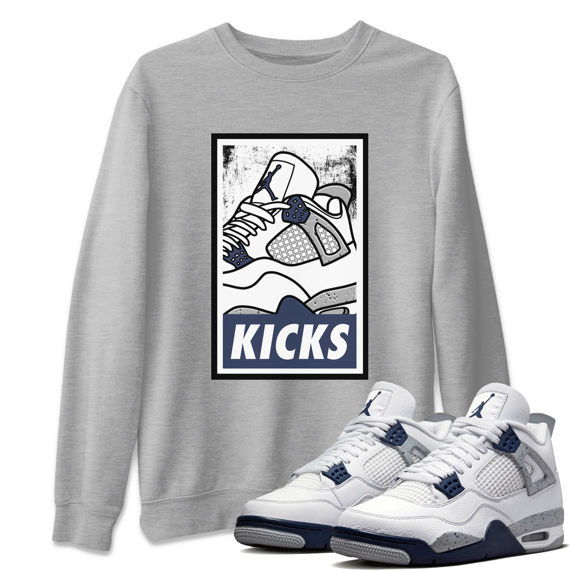 KICKS Unisex Tops - Air Jordan 4 Midnight Navy