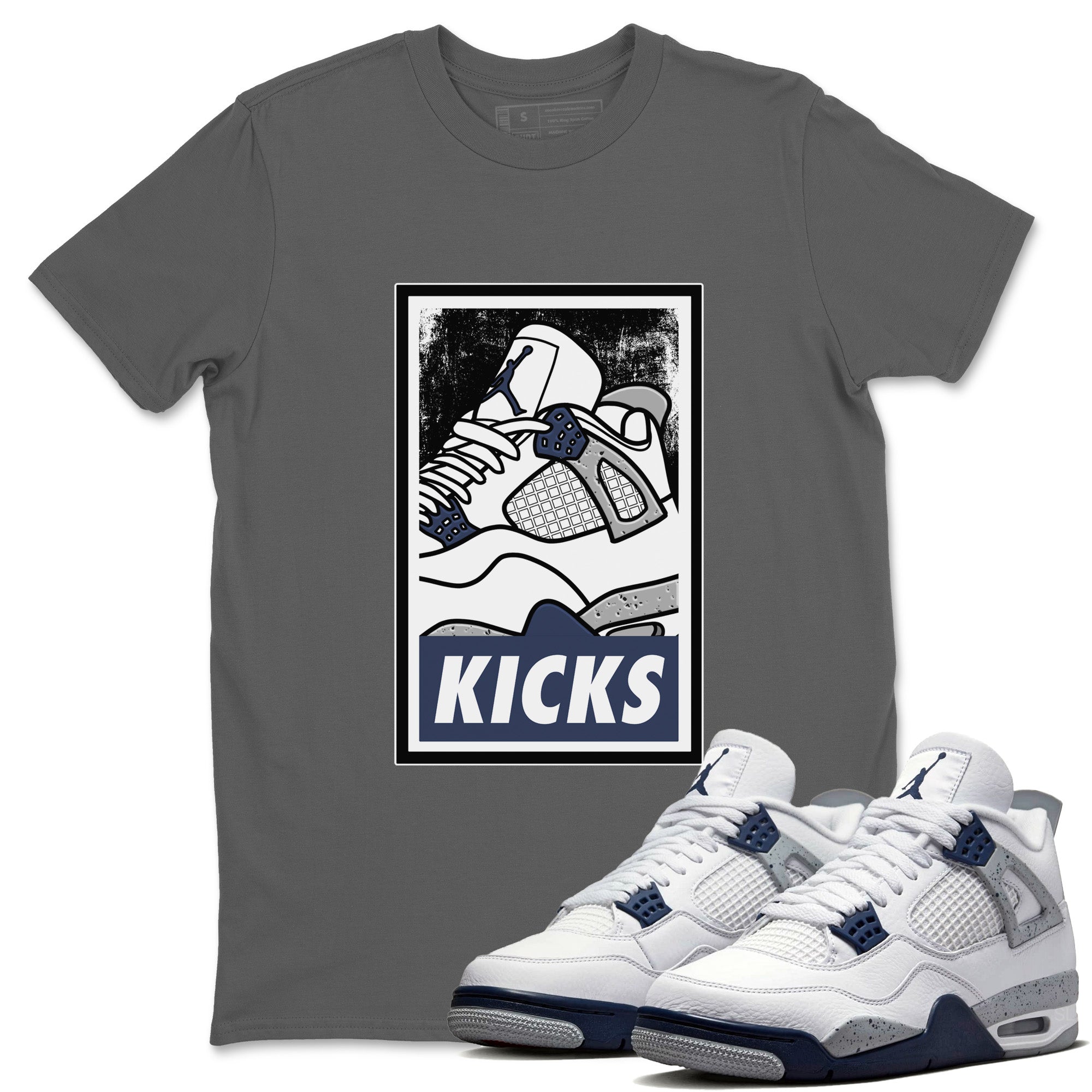 KICKS Unisex Tops - Air Jordan 4 Midnight Navy