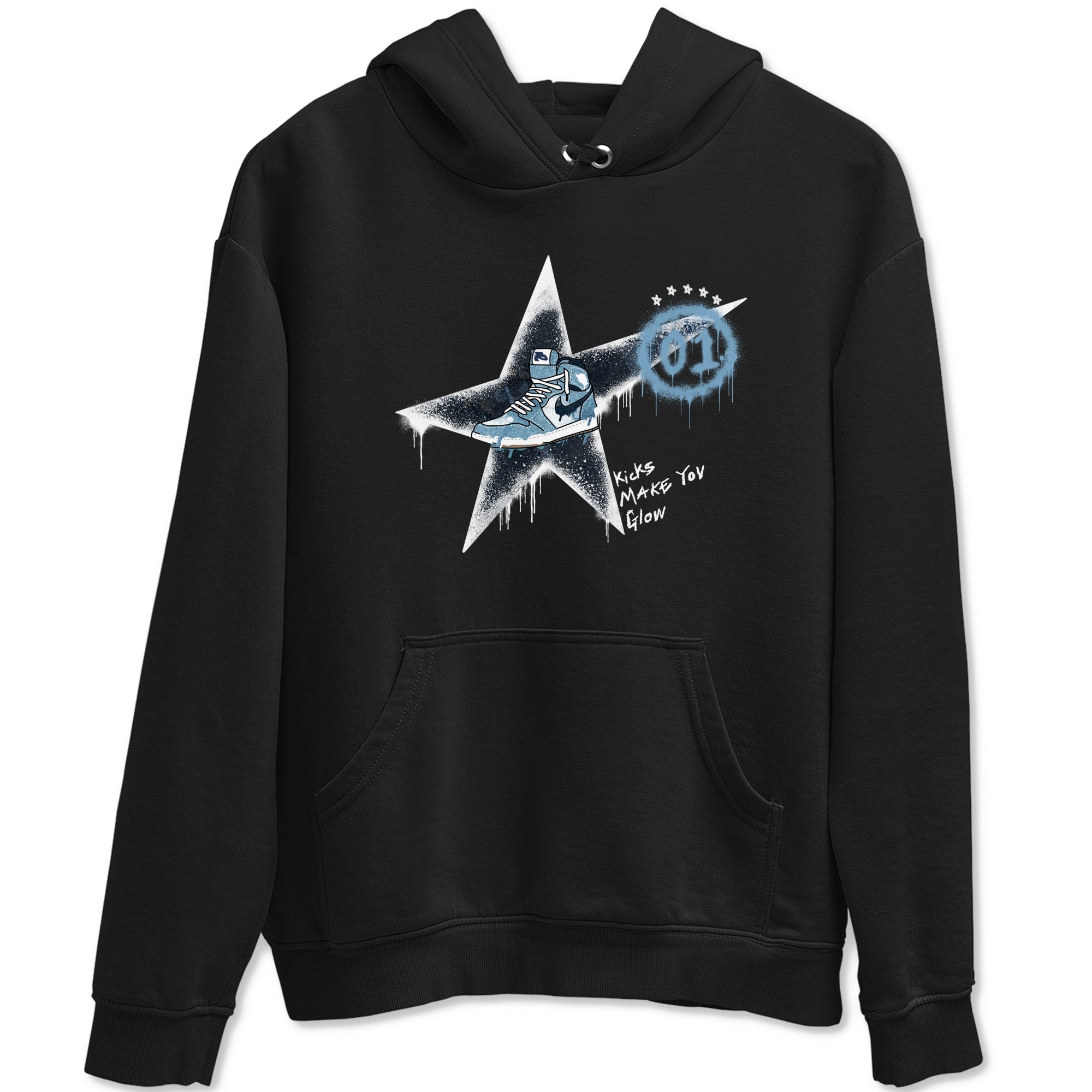 Kicks Make You Glow snkmatch Tees - Air Jordan 1 Denim 2024