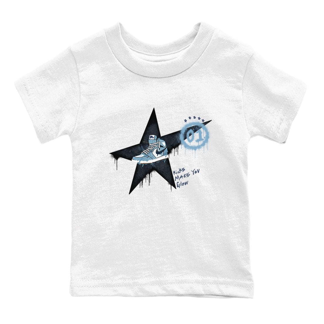 Kicks Make You Glow snkmatch Tees Kids - Air Jordan 1 Denim 2024