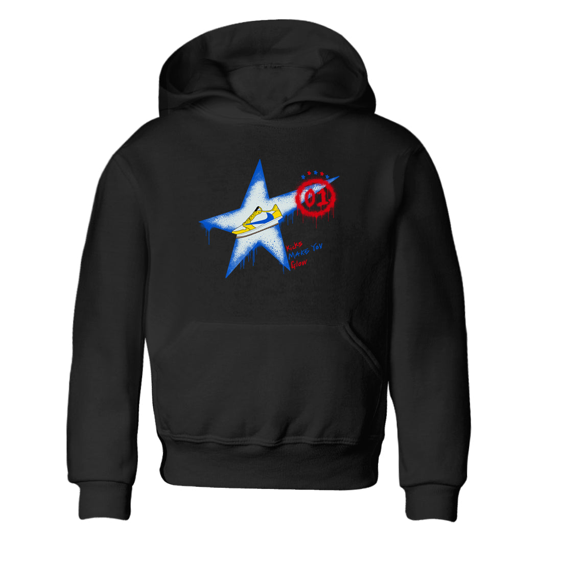 Kicks Make You Glow snkmatch Tees Kids - Air Jordan 1 Travis Scott Canary