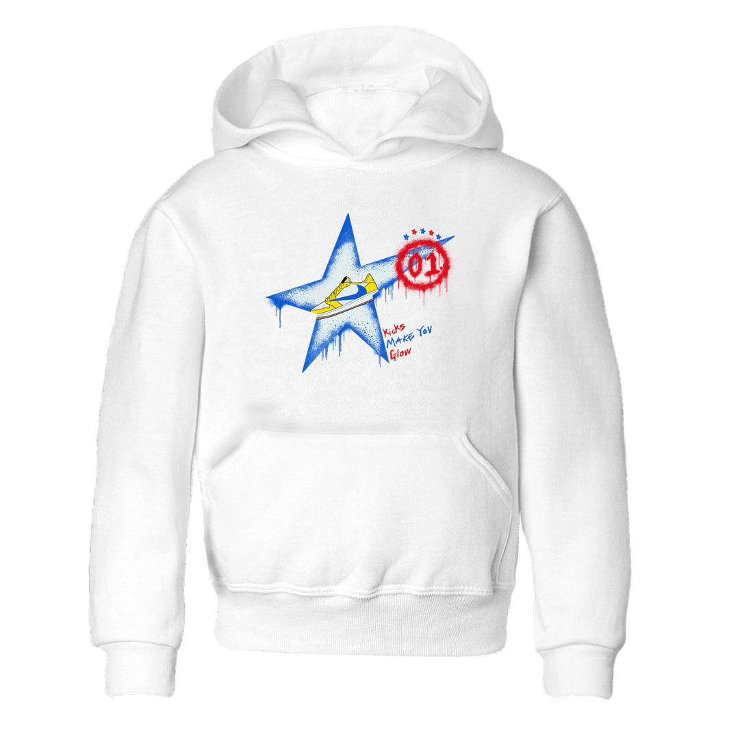 Kicks Make You Glow snkmatch Tees Kids - Air Jordan 1 Travis Scott Canary