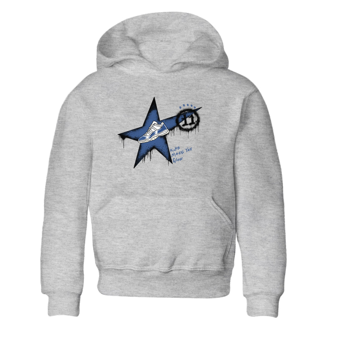 Kicks Make You Glow snkmatch Tees Kids - Air Jordan 11 Diffused Blue
