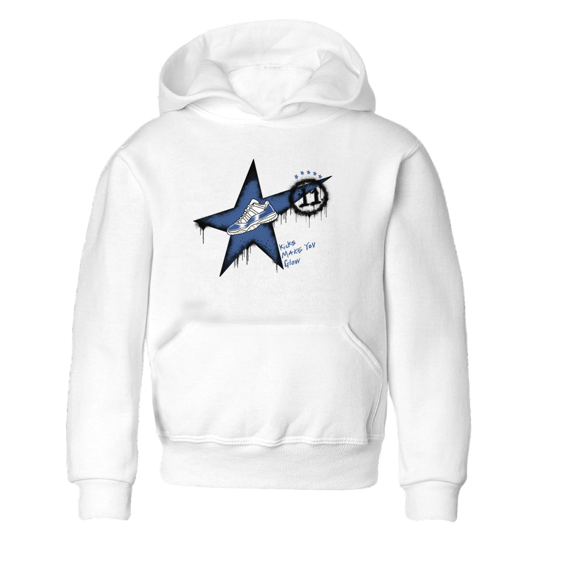 Kicks Make You Glow snkmatch Tees Kids - Air Jordan 11 Diffused Blue