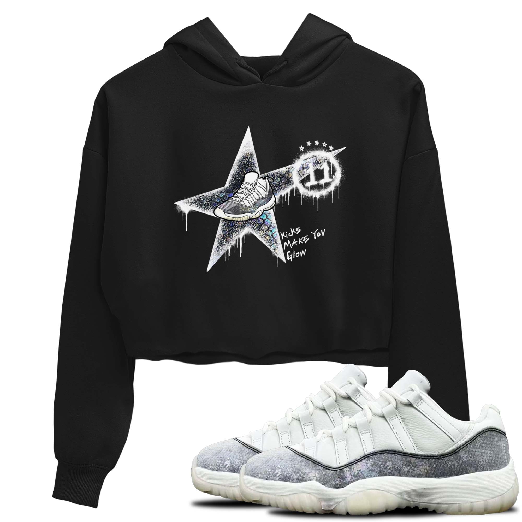 Kicks Make You Glow snkmatch Women's Top - Air Jordan 11 Year Of The Snake