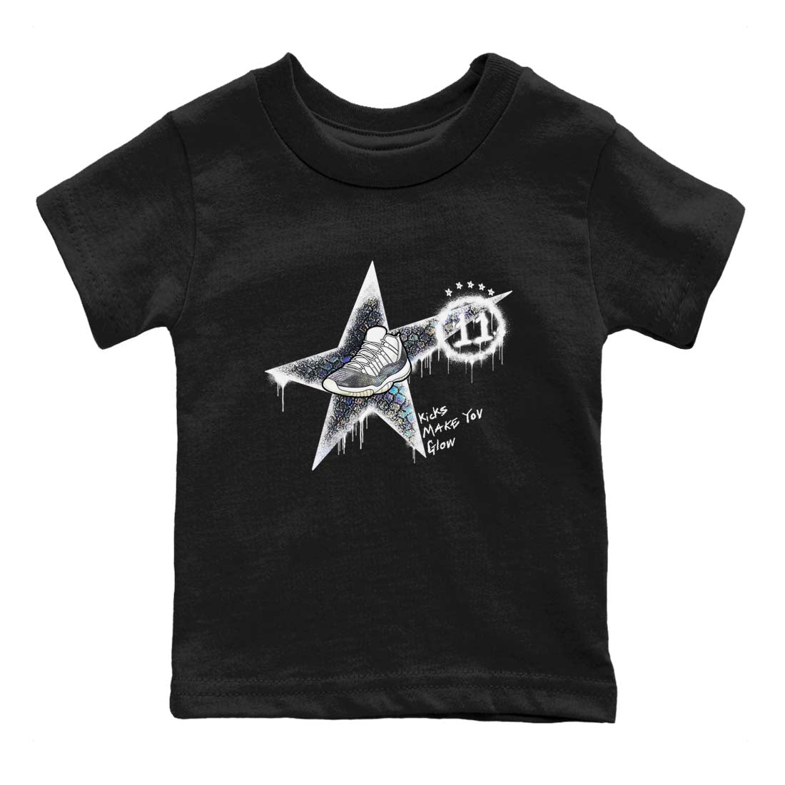 Kicks Make You Glow snkmatch Tees Kids - Air Jordan 11 Year Of The Snake