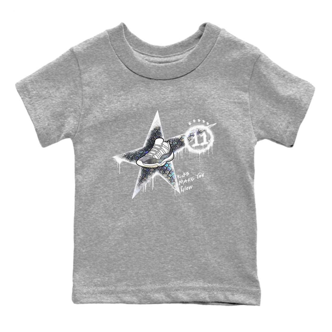 Kicks Make You Glow snkmatch Tees Kids - Air Jordan 11 Year Of The Snake