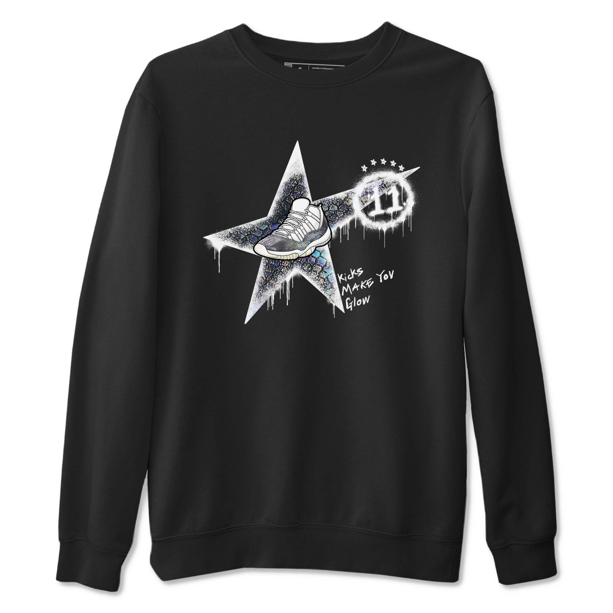 Kicks Make You Glow snkmatch Tees - Air Jordan 11 Year Of The Snake