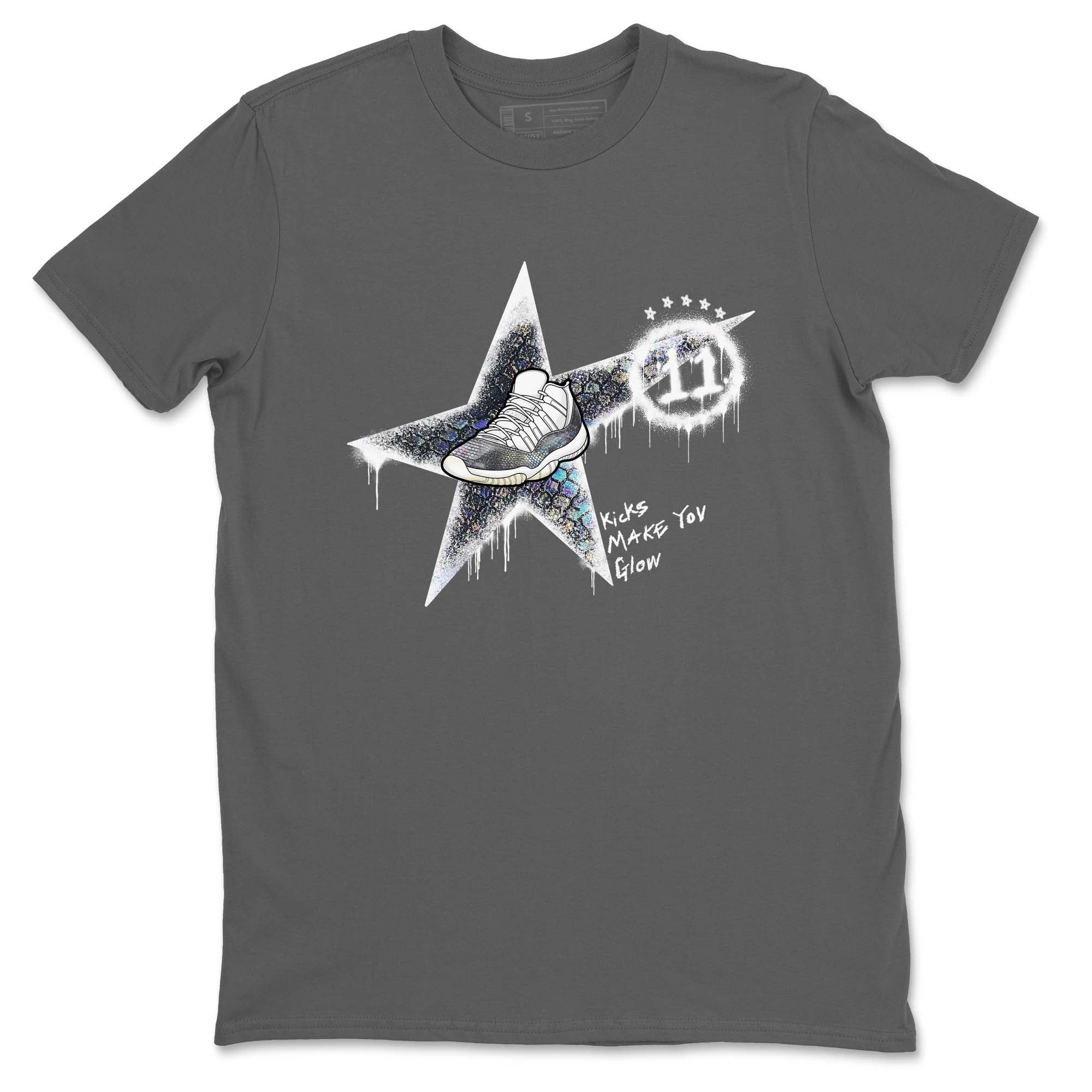 Kicks Make You Glow snkmatch Tees - Air Jordan 11 Year Of The Snake
