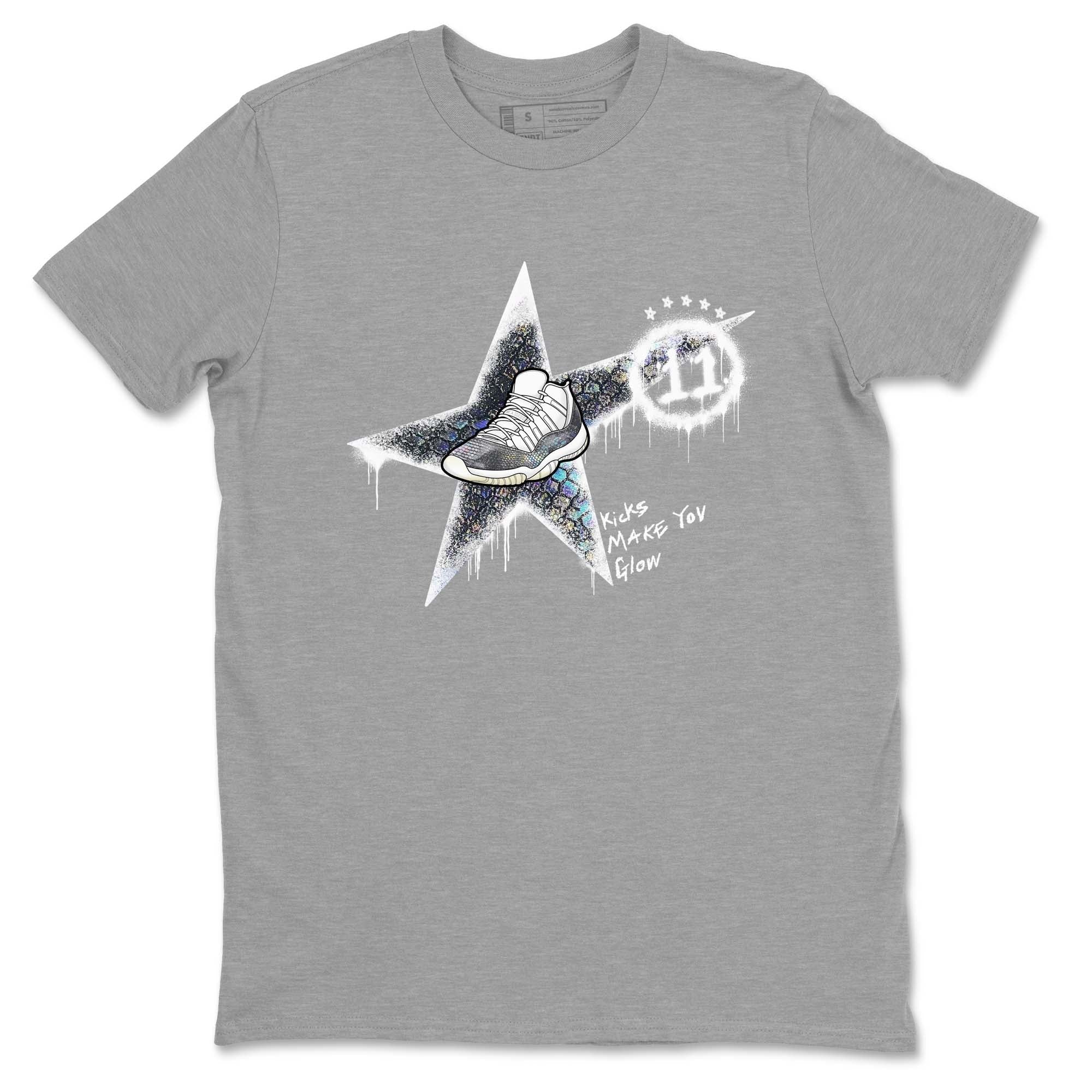 Kicks Make You Glow snkmatch Tees - Air Jordan 11 Year Of The Snake