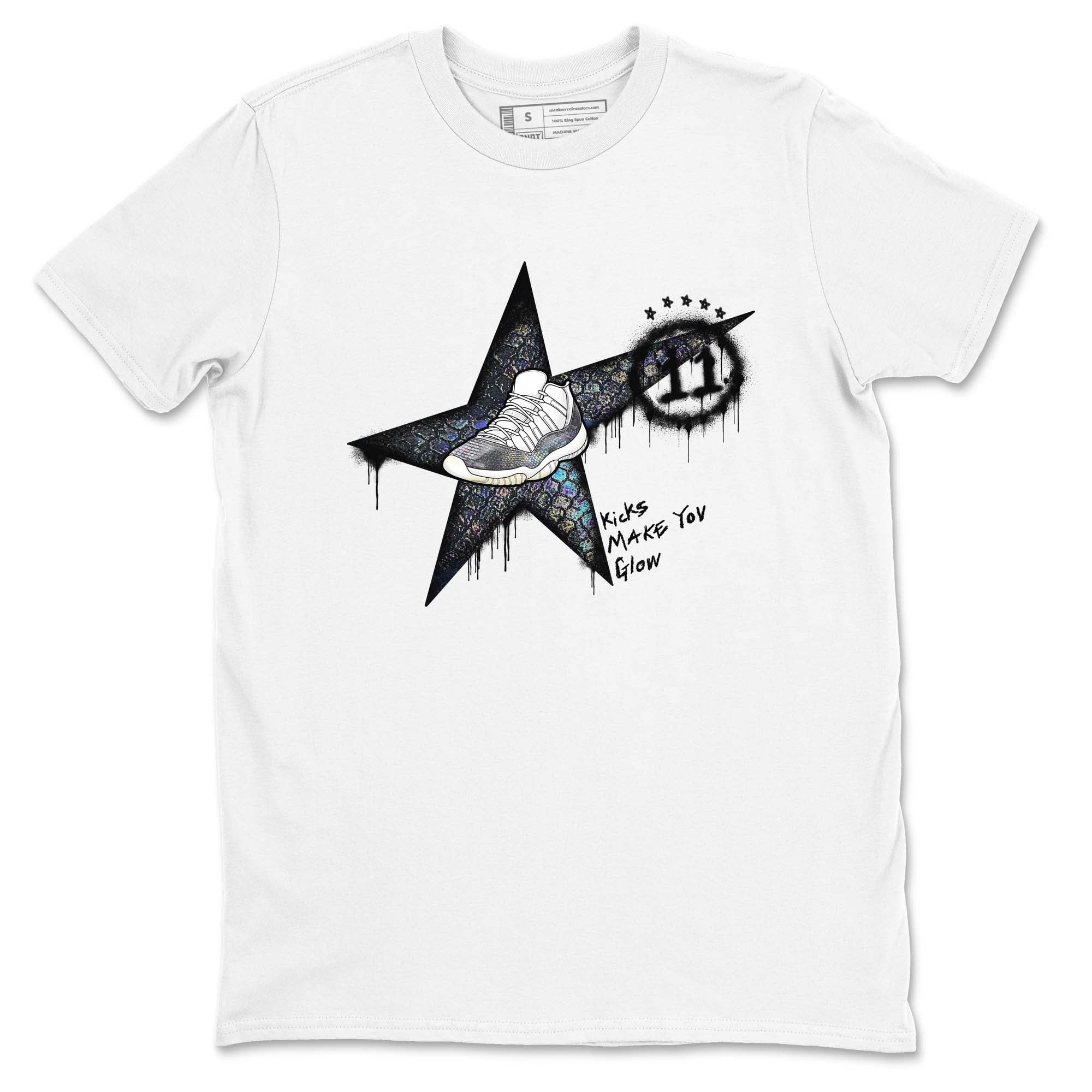 Kicks Make You Glow snkmatch Tees - Air Jordan 11 Year Of The Snake