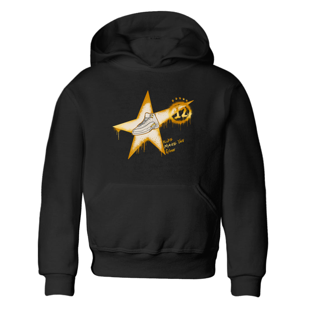 Kicks Make You Glow snkmatch Tees Kids - Air Jordan 12 Phantom