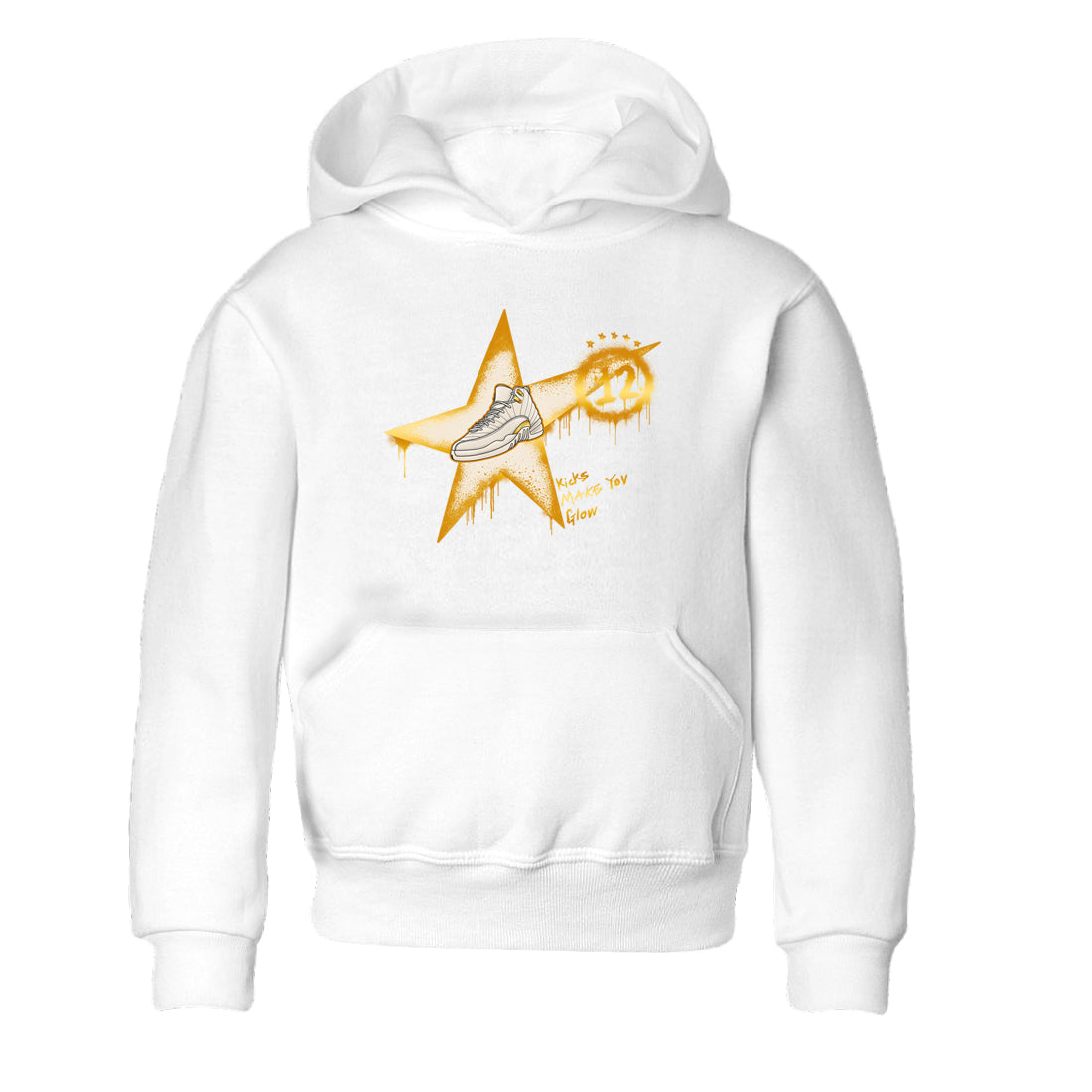 Kicks Make You Glow snkmatch Tees Kids - Air Jordan 12 Phantom