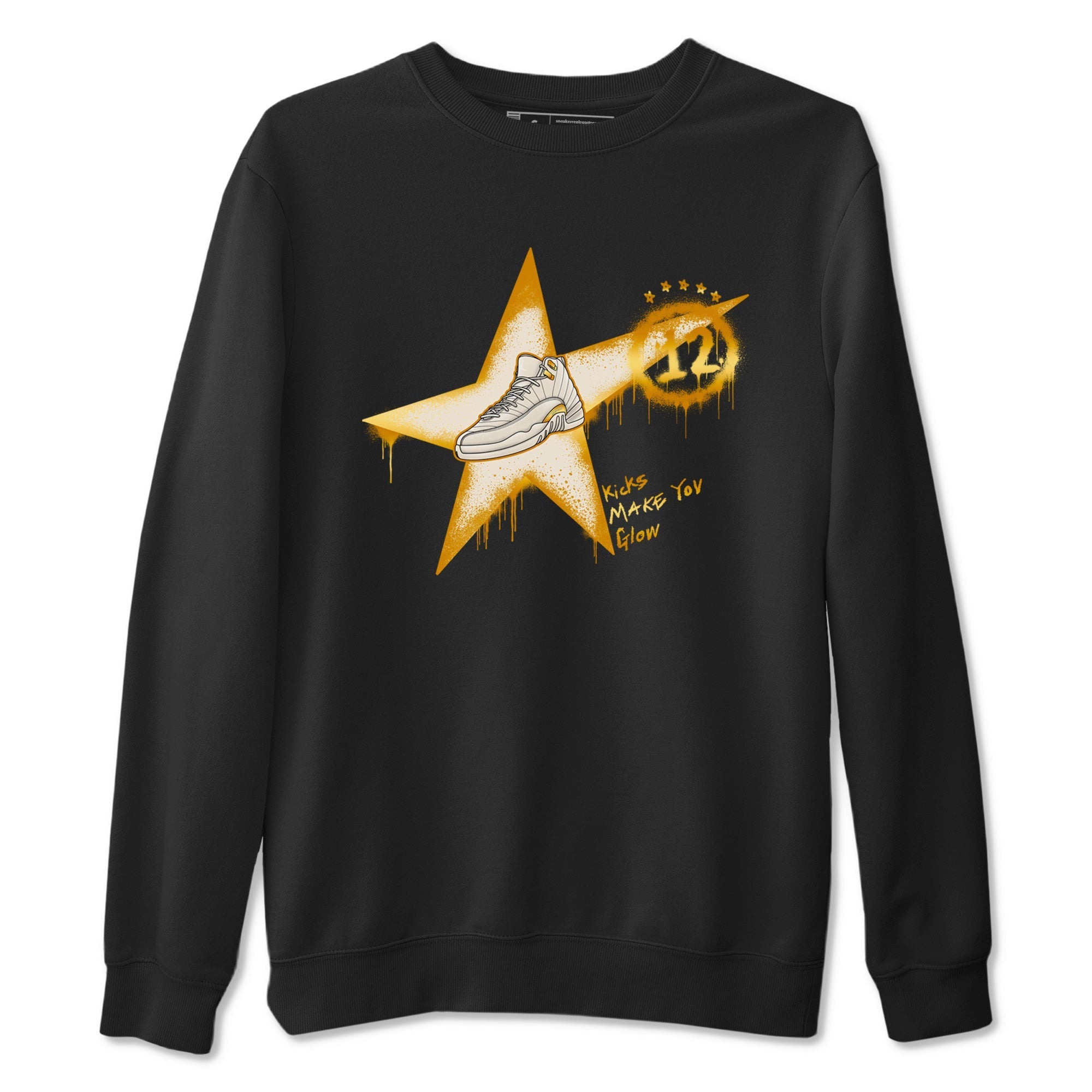 Kicks Make You Glow snkmatch Tees - Air Jordan 12 Phantom