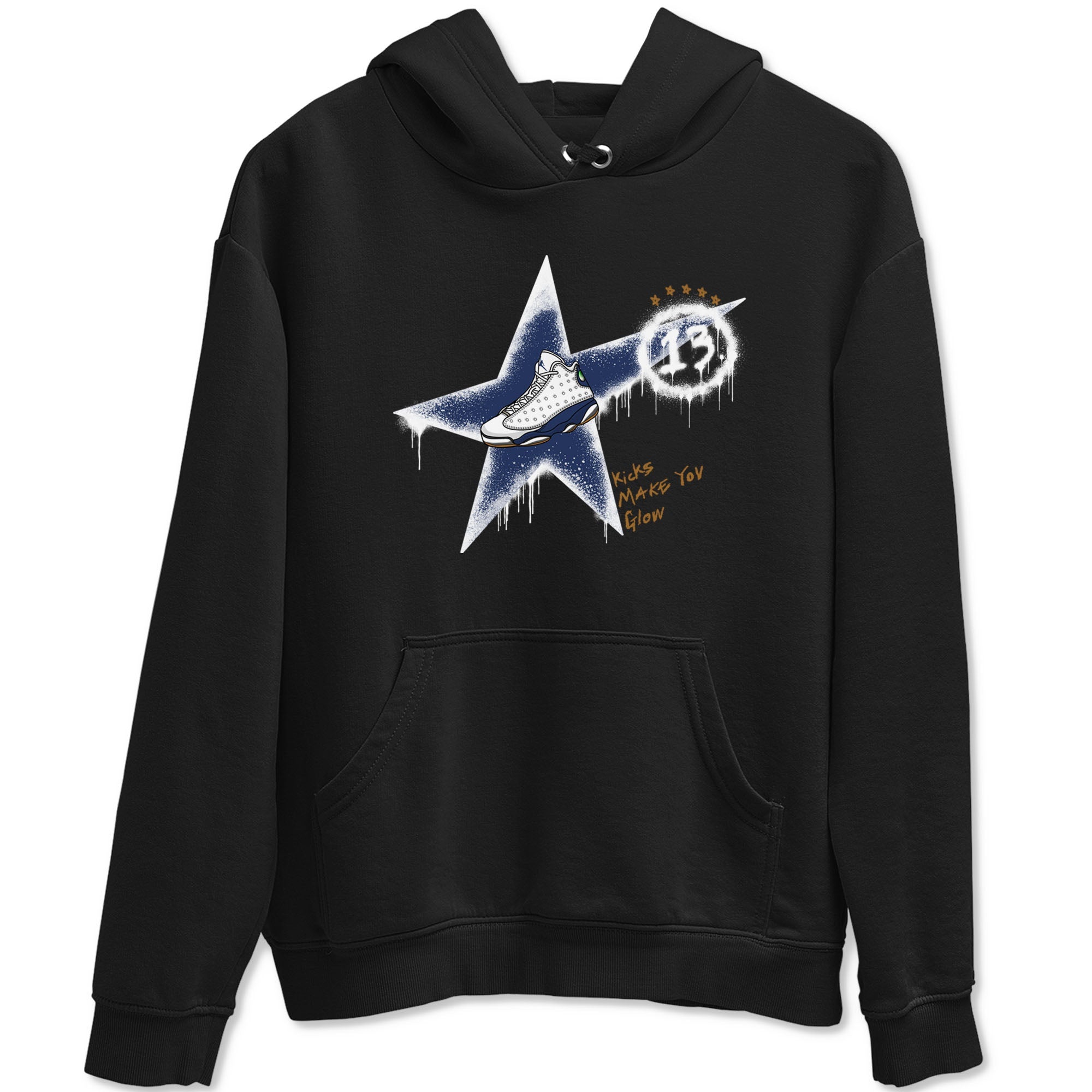 Kicks Make You Glow snkmatch Tees - Air Jordan 13 Midnight Navy
